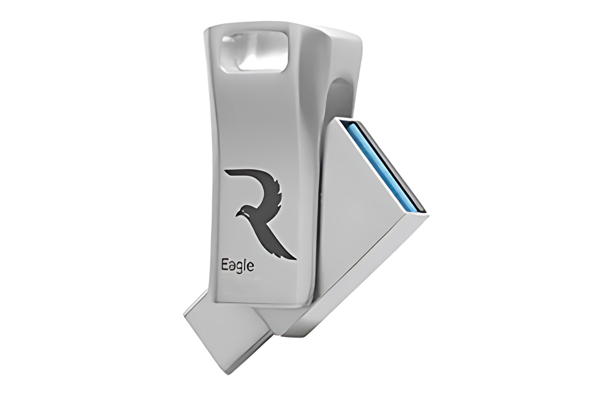 نمای کناری فلش مموری ریووکس Reewox Eagle 128GB USB 3.2