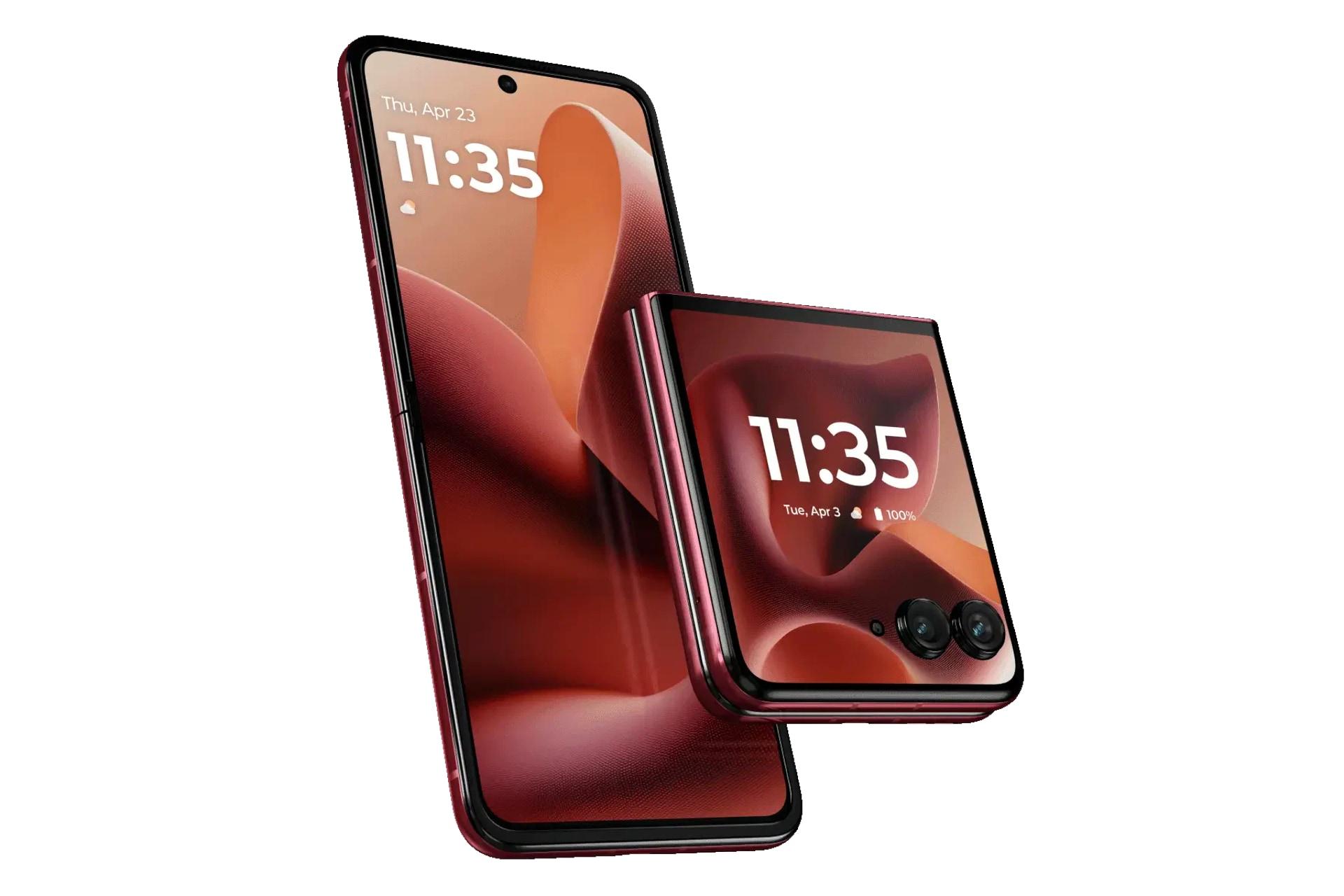 گوشی موبایل ریزر 60 اولترا موتورولا قرمز / Motorola Razr 60 Ultra