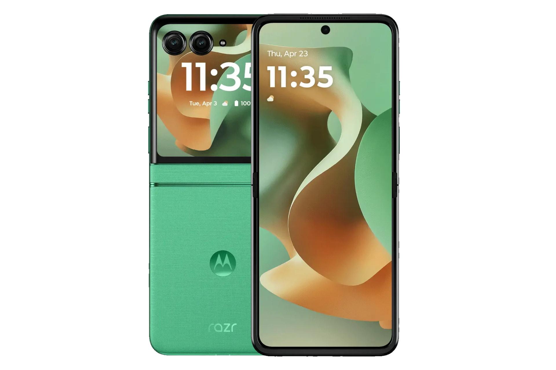 پنل جلو و پشت گوشی موبایل ریزر 60 موتورولا سبز / Motorola Razr 60