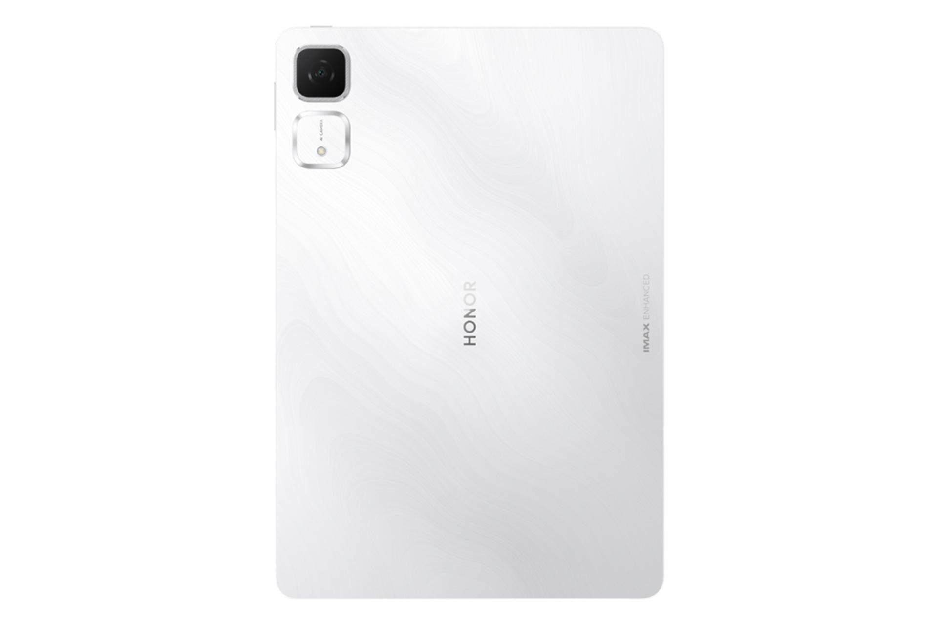 نمای پنل پشت تبلت آنر تبلت GT با نمایش لوگو و دوربین پنل پشت رنگ سفید