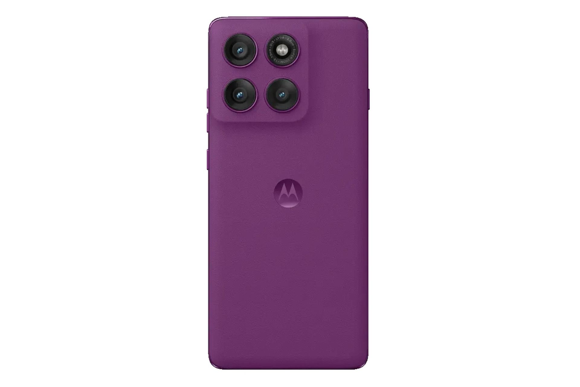 پنل پشت و چینش دوربین گوشی موبایل اج 60 پرو بنفش / Motorola Edge 60 Pro
