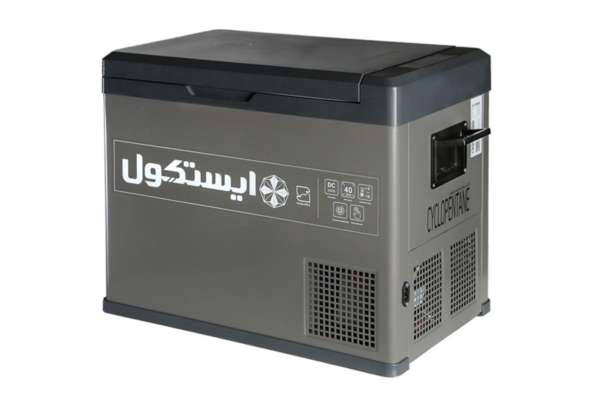 یخچال ایستکول EASTCOOL TM-4040-DC نمای جلو و جانبی