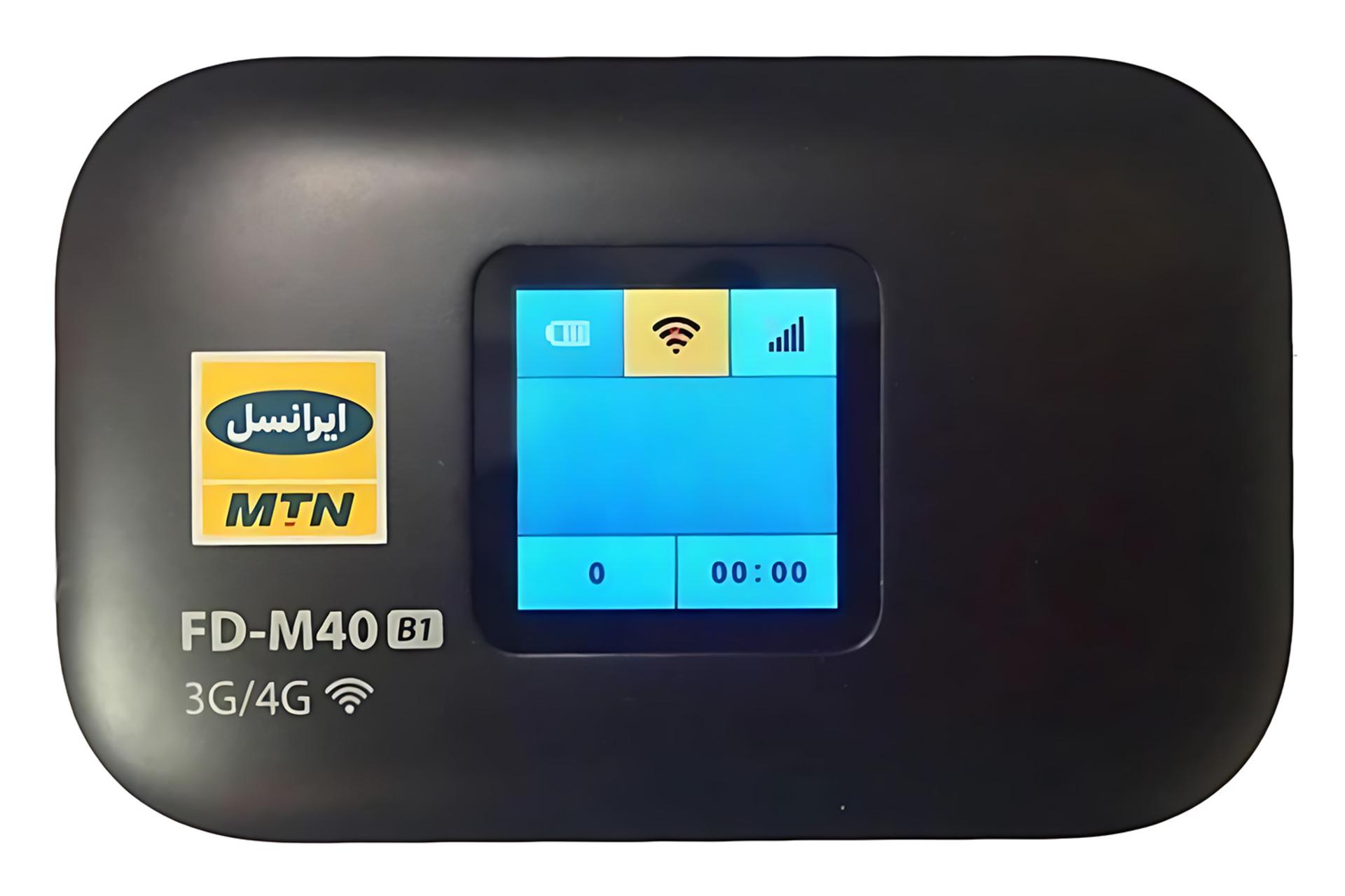 نمایشگر مودم و روتر سیم‌ کارتی ایرانسل Irancell FD-M40 B1