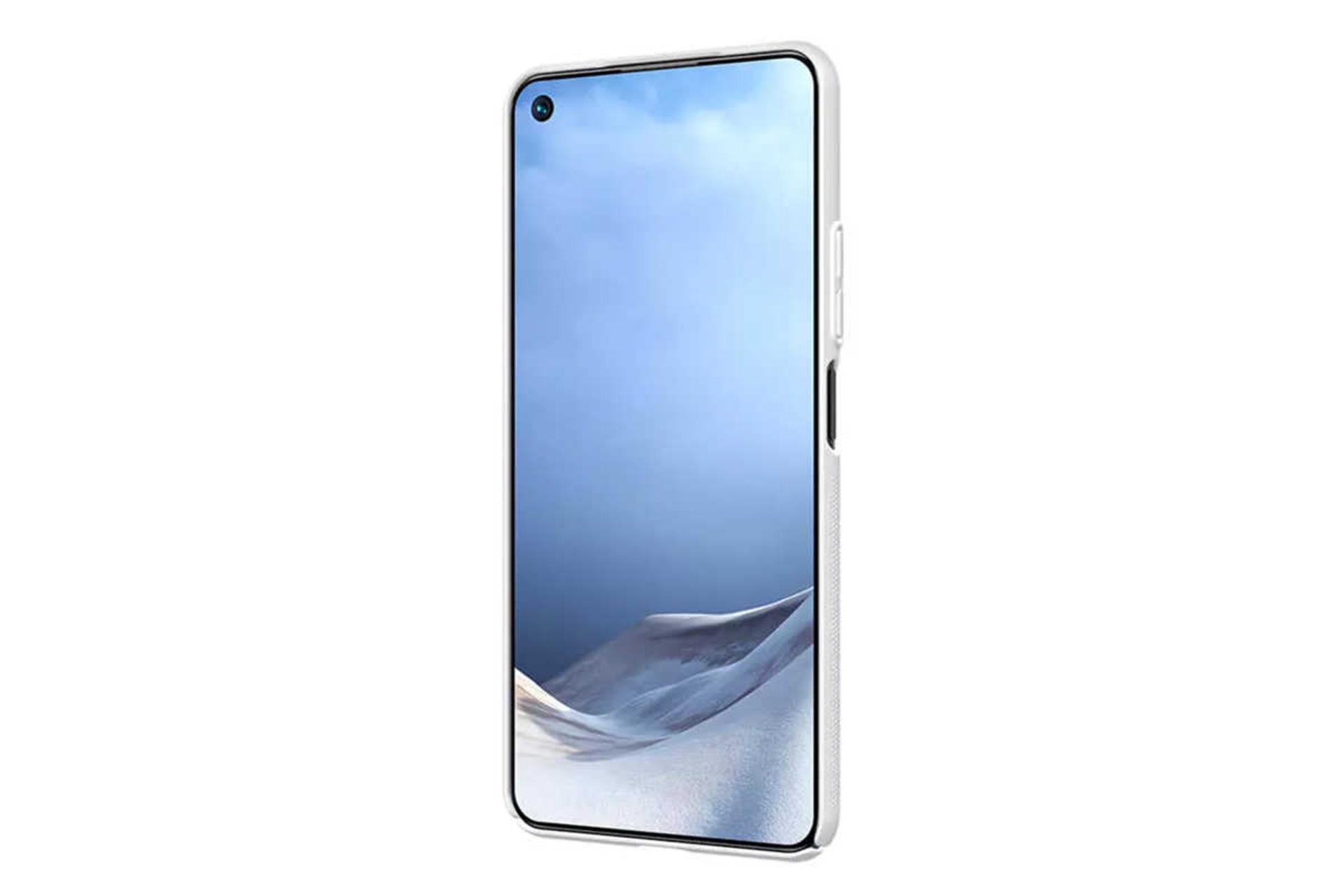 نمای سمت راست قاب گوشی نیلکین مدل Super Frosted Shield مناسب شیائومی Mi 11 Lite / Mi 11 Lite 5G رنگ سفید