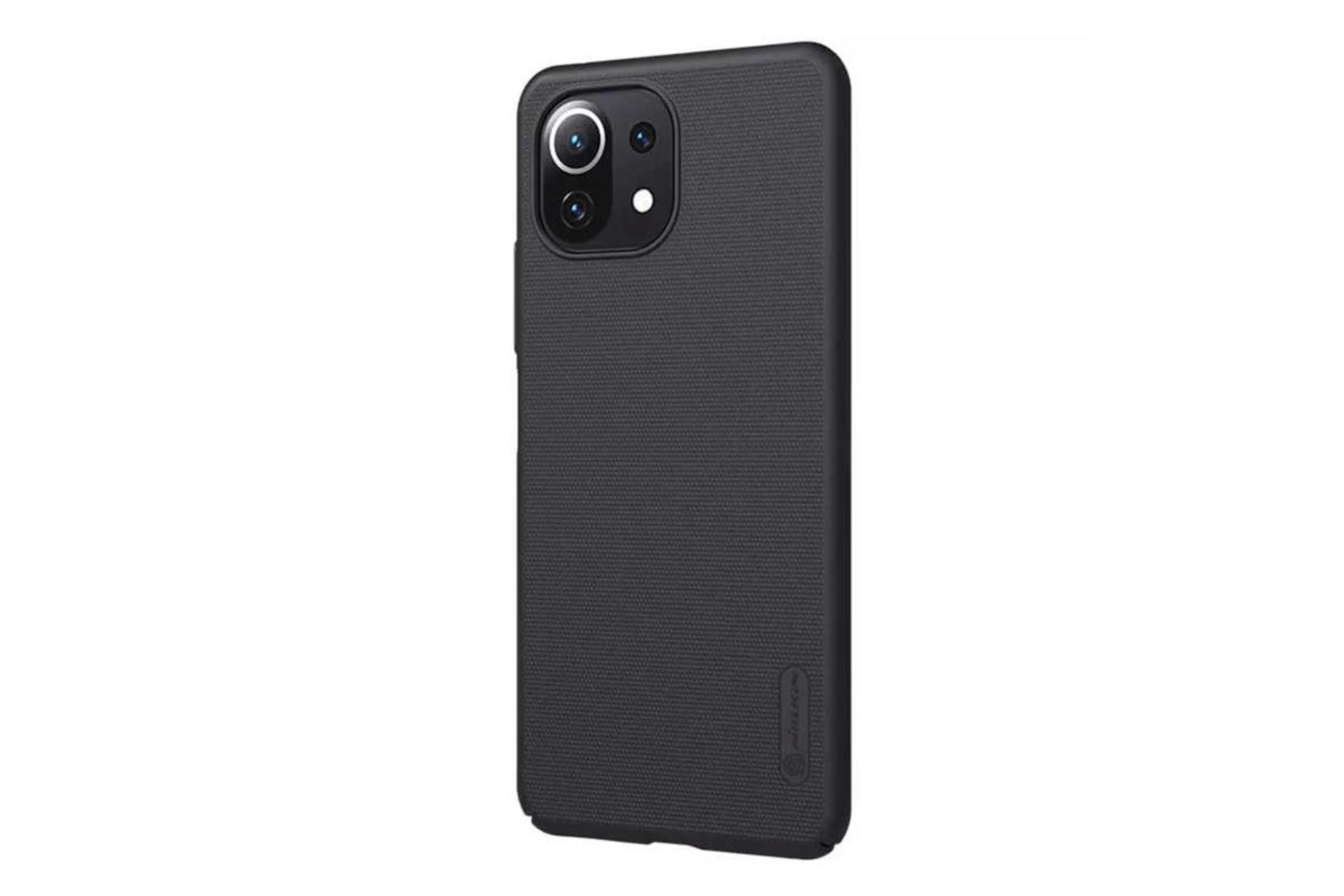 نمای سمت راست قاب گوشی نیلکین مدل Super Frosted Shield مناسب شیائومی Mi 11 Lite / Mi 11 Lite 5G رنگ مشکی