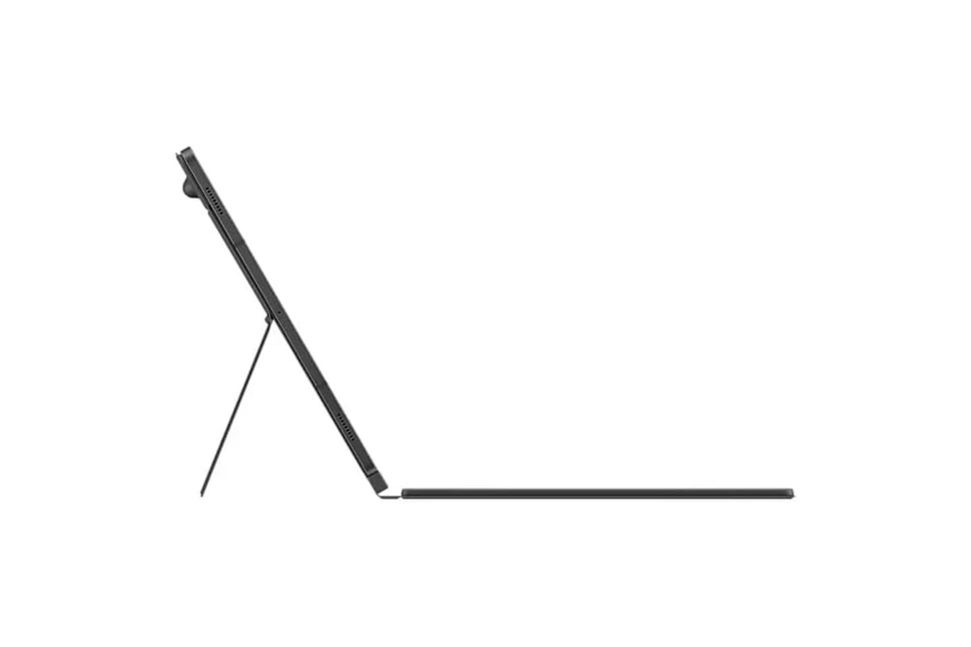 نمای کنار قاب تبلت کیف کلاسوری سامسونگ مدل Book Cover Keyboard مناسب سامسونگ Galaxy Tab S9 Ultra