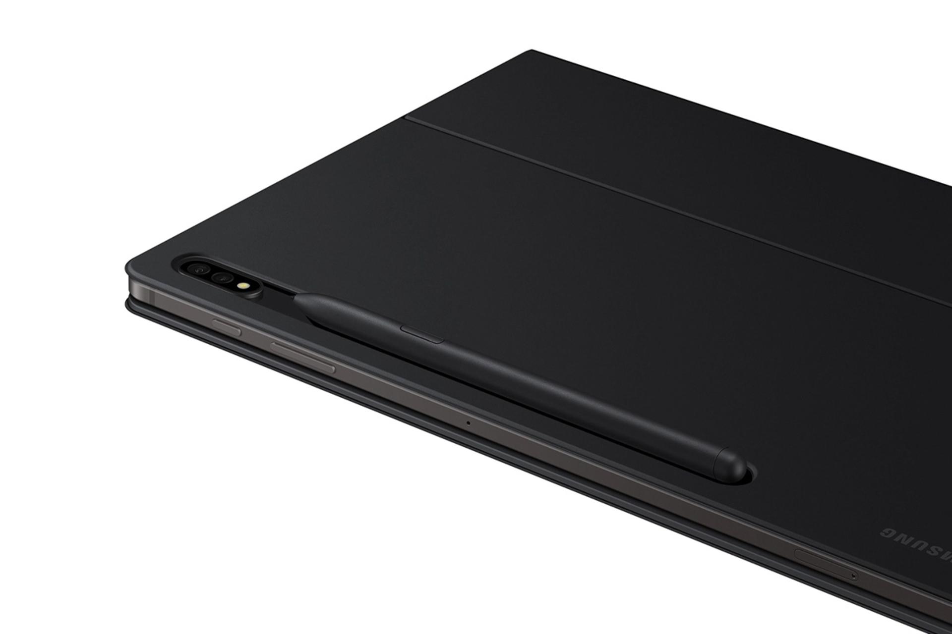 ساختار قاب تبلت کیف کلاسوری سامسونگ مدل Book Cover Keyboard Slim مناسب سامسونگ Galaxy Tab S8 Plus / S7 Plus / S7 FE