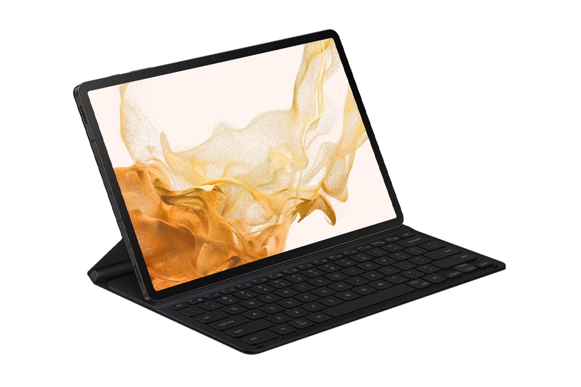 ابعاد و اندازه قاب تبلت کیف کلاسوری سامسونگ مدل Book Cover Keyboard Slim مناسب سامسونگ Galaxy Tab S8 Plus / S7 Plus / S7 FE