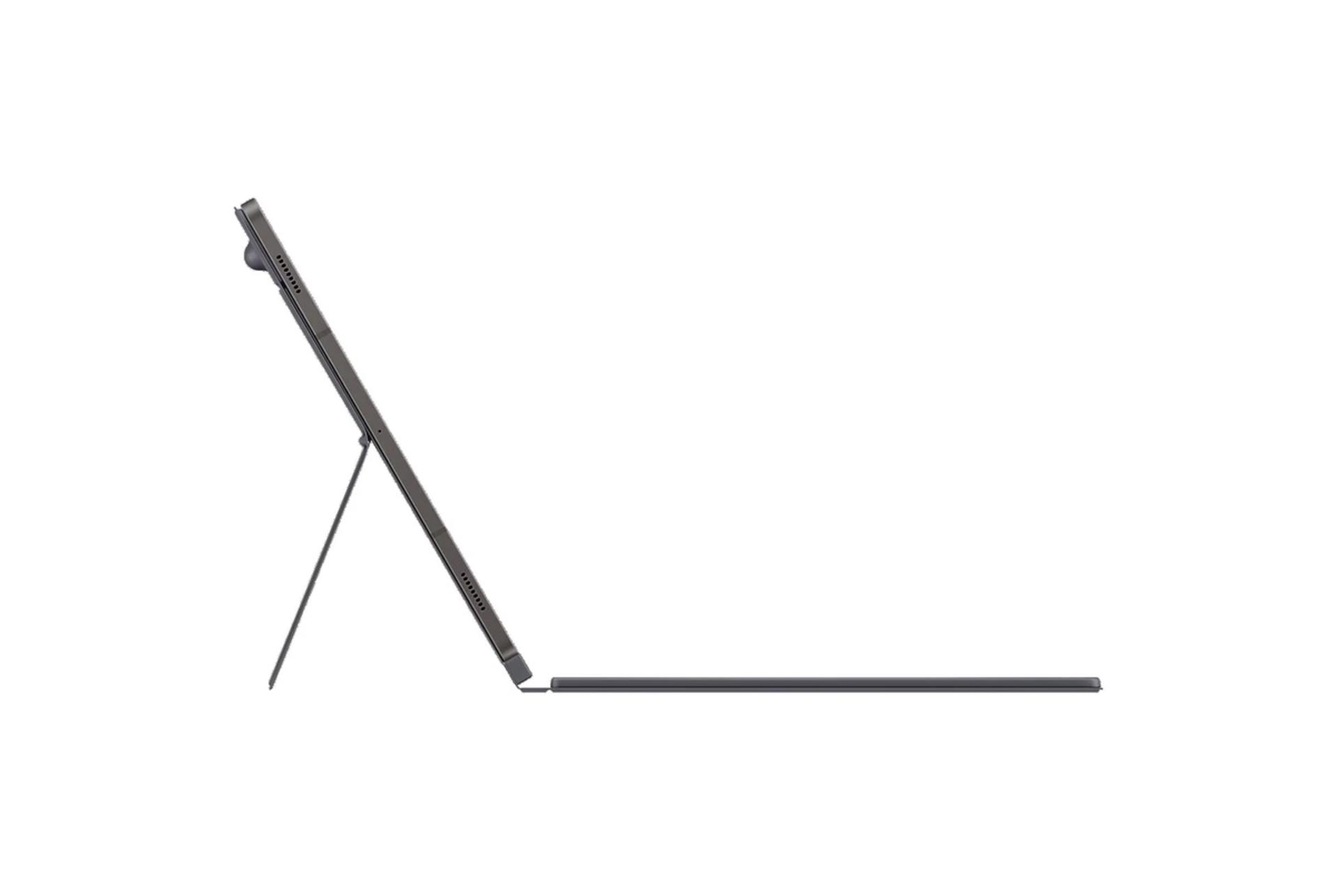 نمای کنار قاب تبلت کیف کلاسوری سامسونگ مدل Book Cover Keyboard مناسب سامسونگ Galaxy Tab S9 Plus / S9 FE Plus