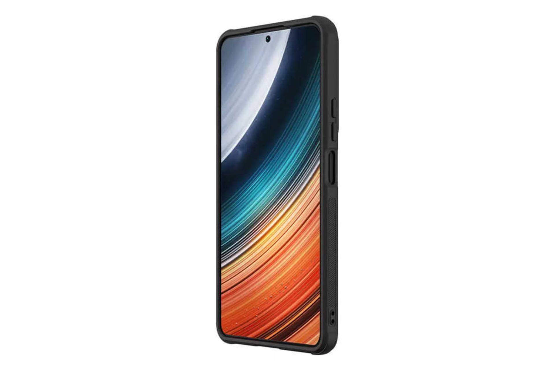 نمای کناری قاب گوشی نیلکین مدل Textured Pro مناسب شیائومی Redmi K40S / Poco F4