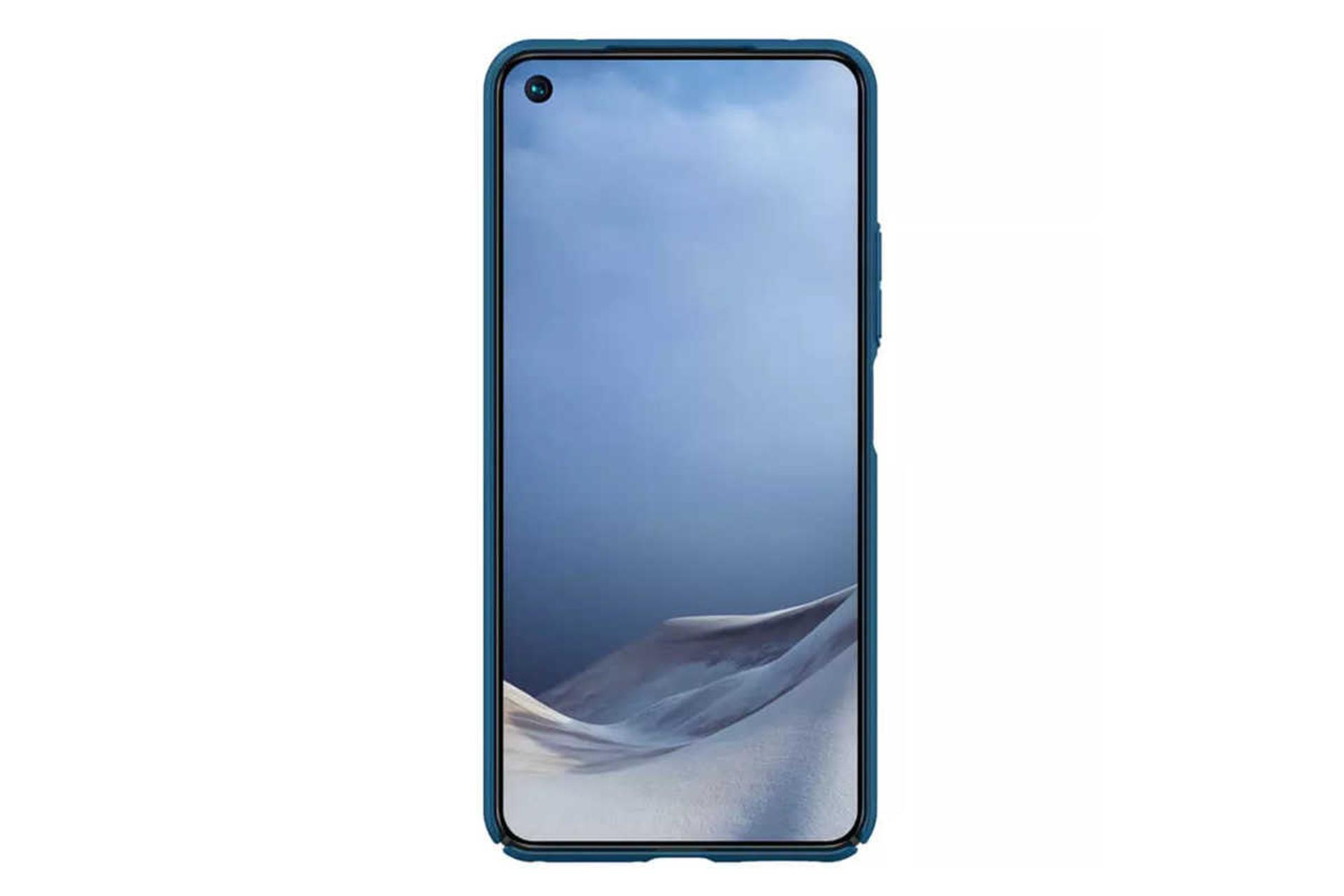 نمای بالای قاب گوشی نیلکین مدل CamShield مناسب شیائومی Mi 11 Lite / Mi 11 Lite 5G رنگ آبی