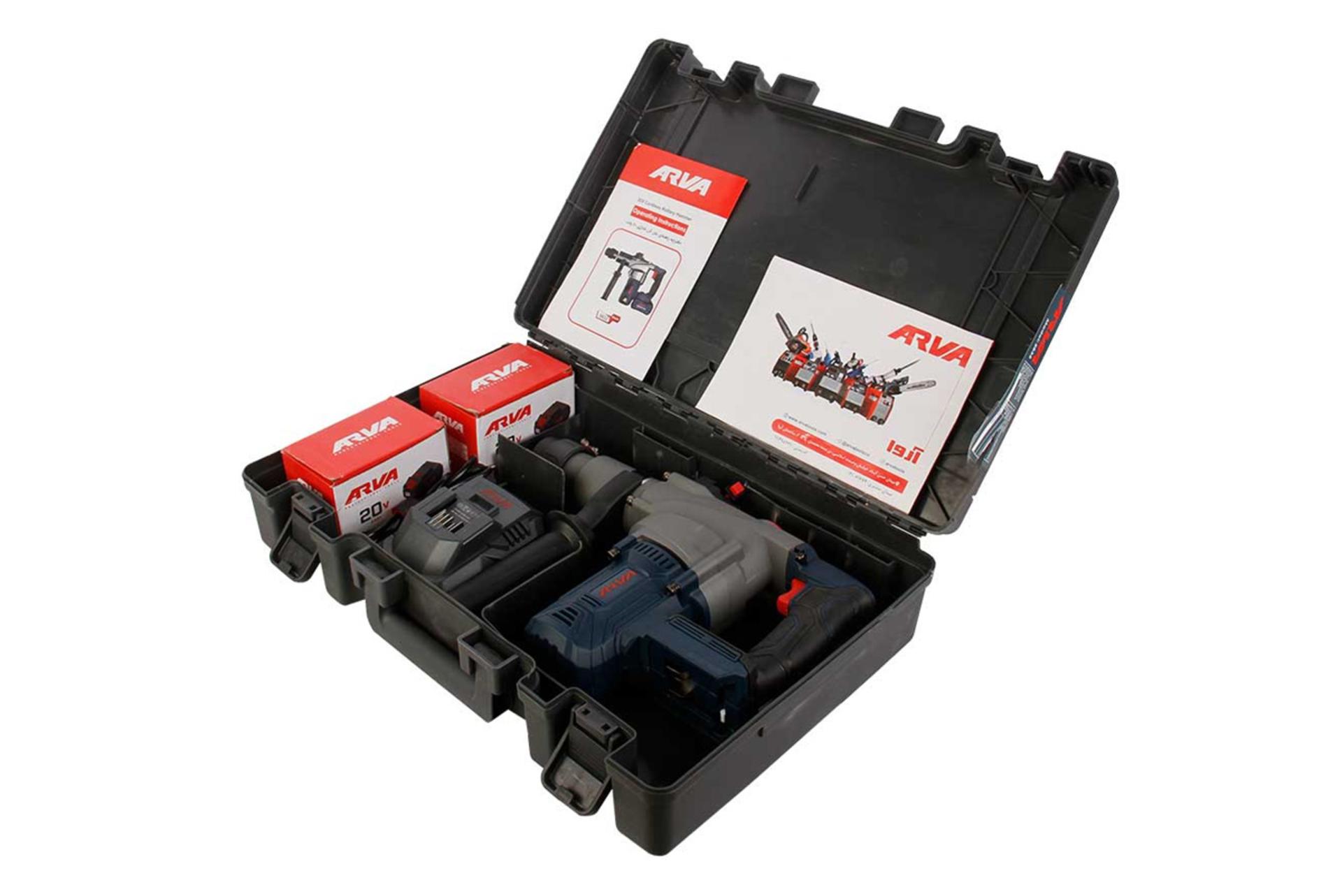 اقلام همراه دریل بتن کن شارژی آروا 5832