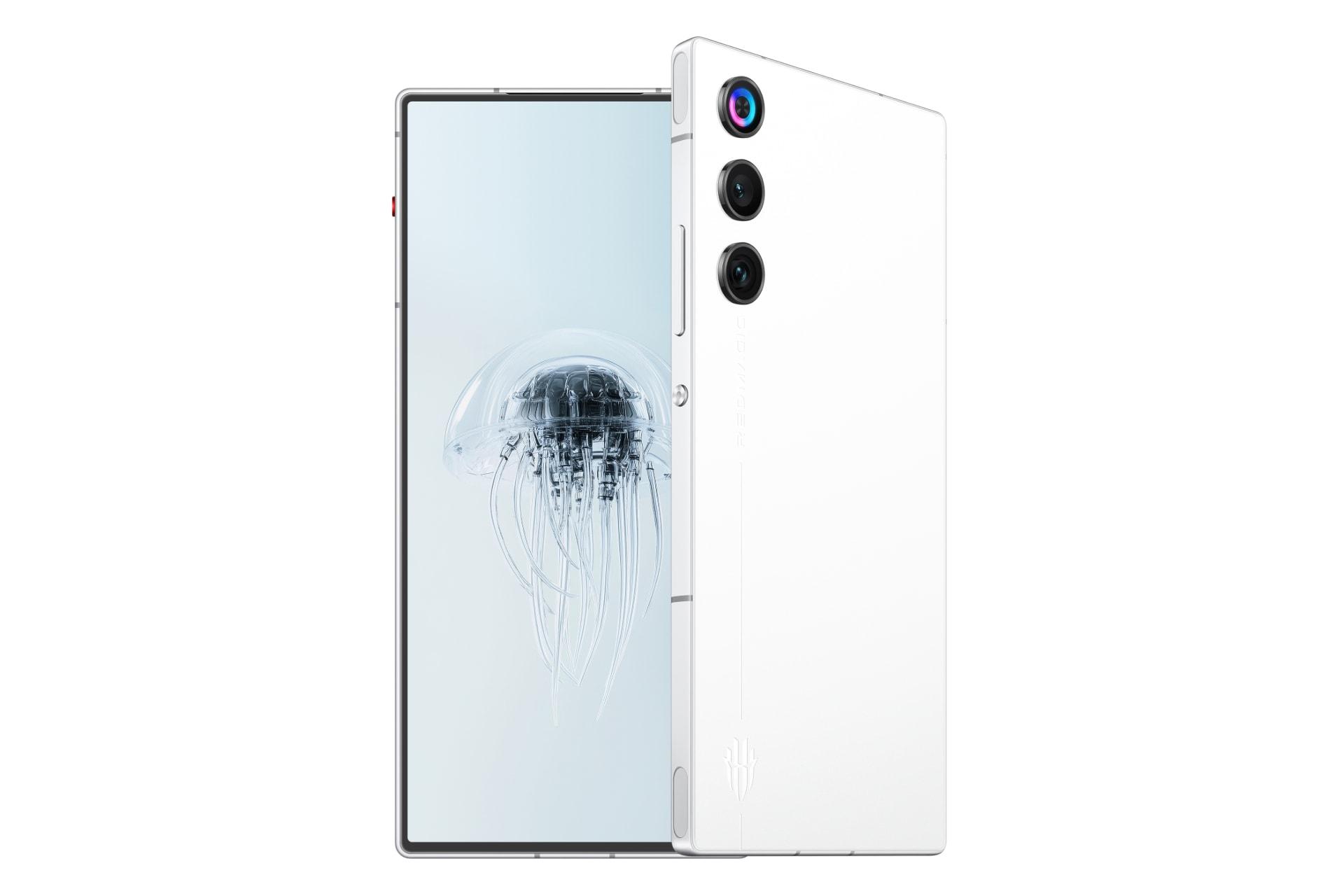 پنل جلو و پشت گوشی موبایل نوبیا رد مجیک 10 ایر زد تی ای سفید / ZTE nubia RedMagic 10 Air