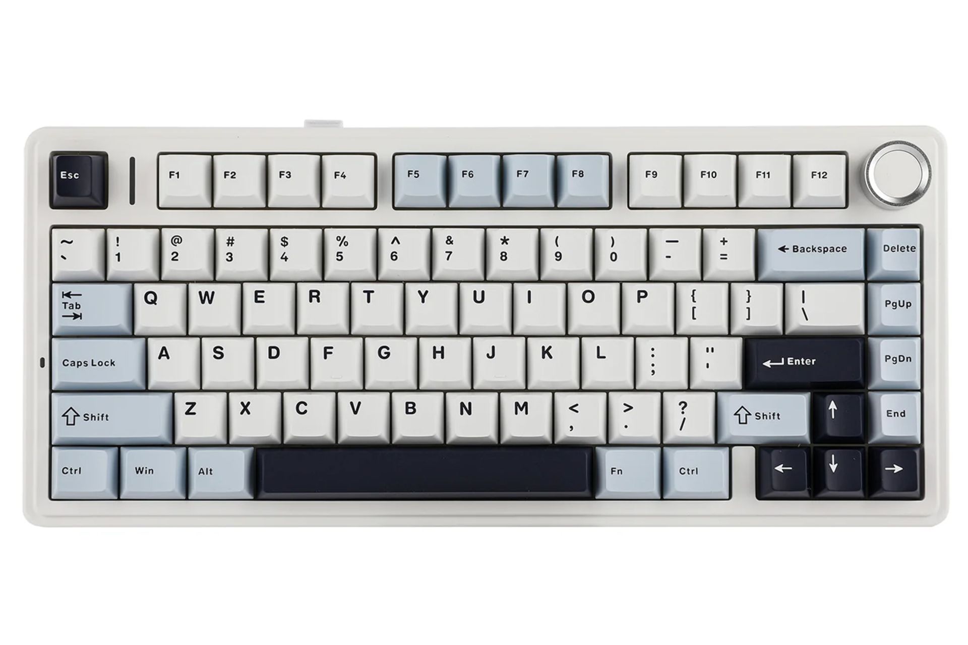 نمای بالا و دکمه های کیبورد آئولا F75