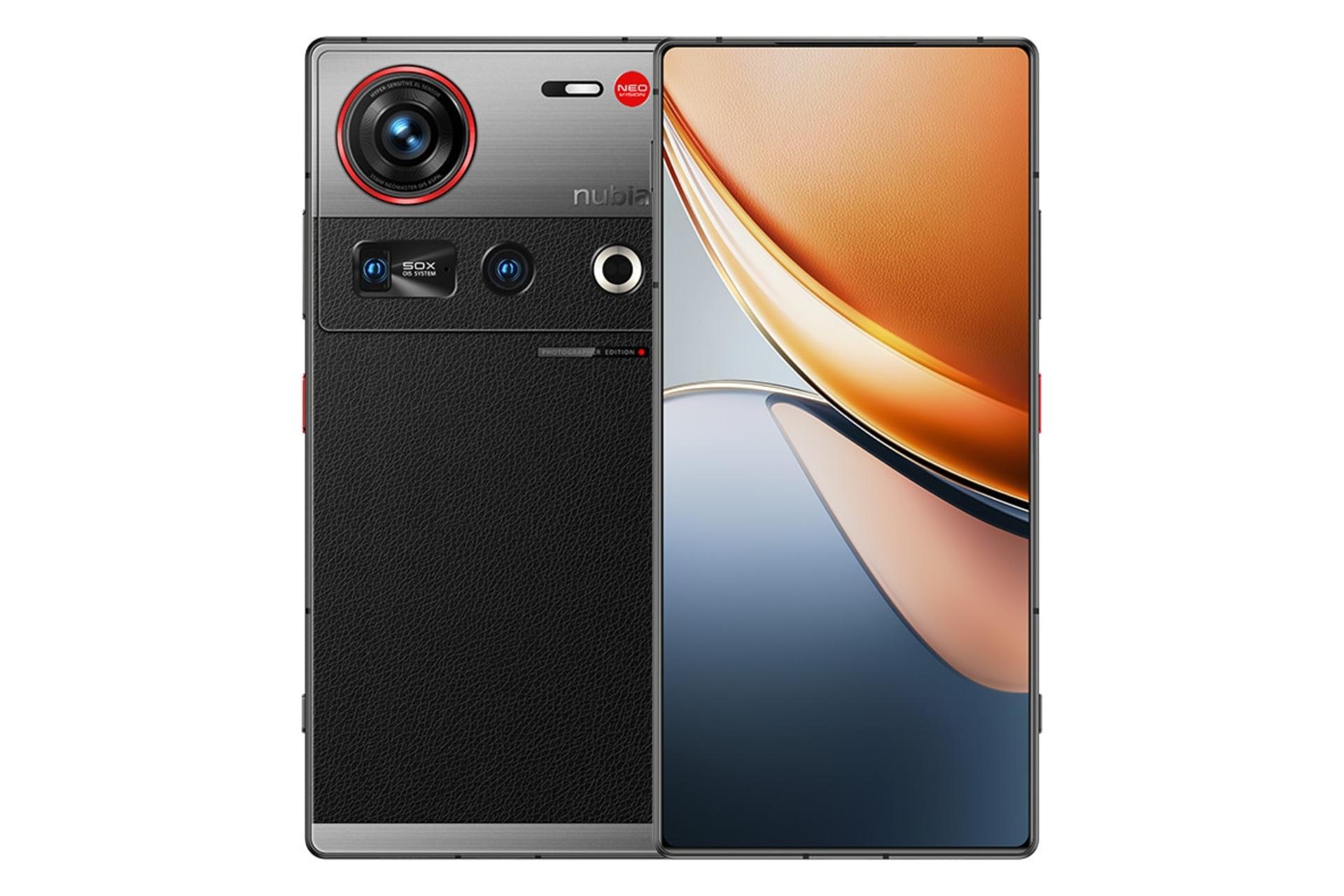 پنل جلو و پشت گوشی موبایل نوبیا Z70S اولترا زد تی ای مشکی / ZTE nubia Z70S Ultra