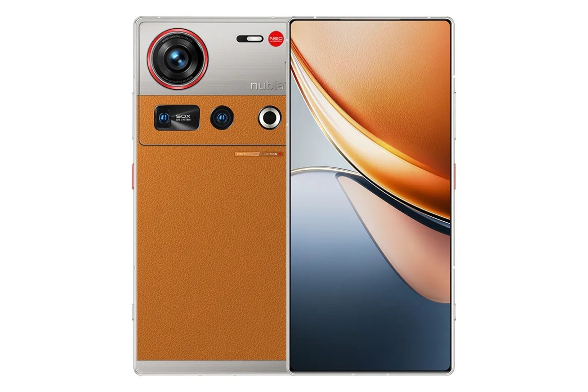 پنل جلو و پشت گوشی موبایل نوبیا Z70S اولترا زد تی ای نارنجی / ZTE nubia Z70S Ultra