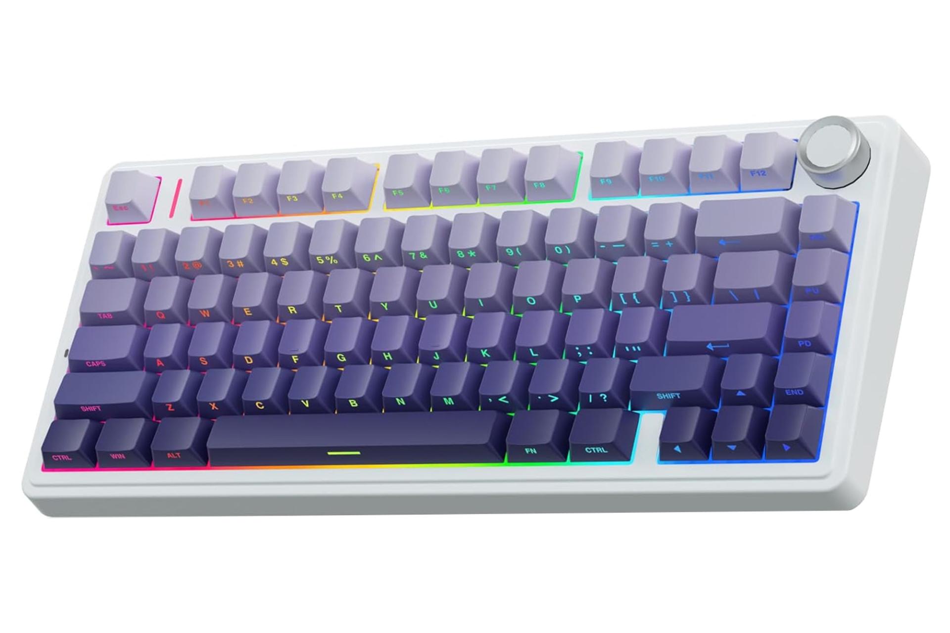 کیبورد آئولا F75 Pro رنگ بنفش