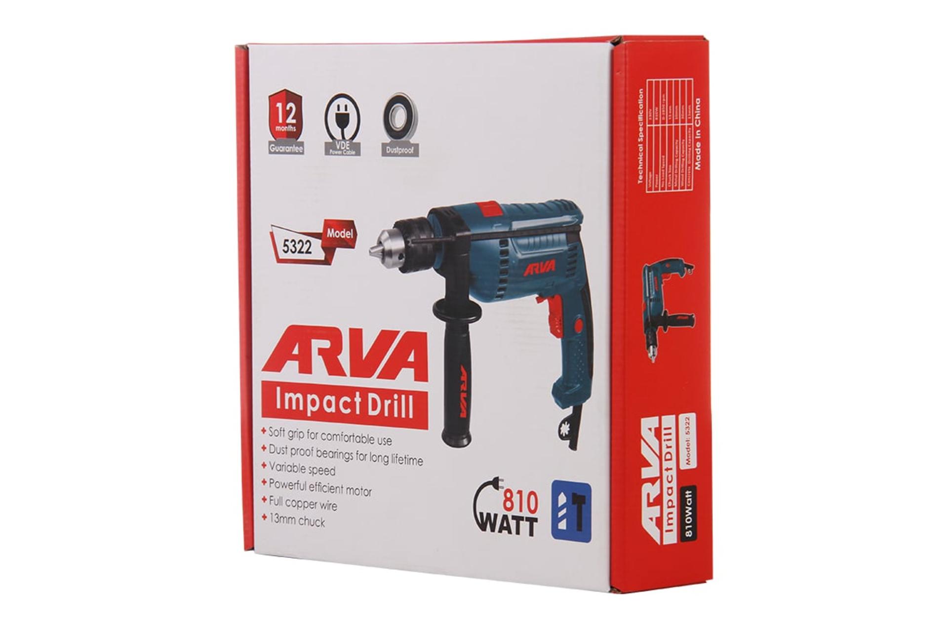 جعبه دریل چکشی برقی آروا 5322