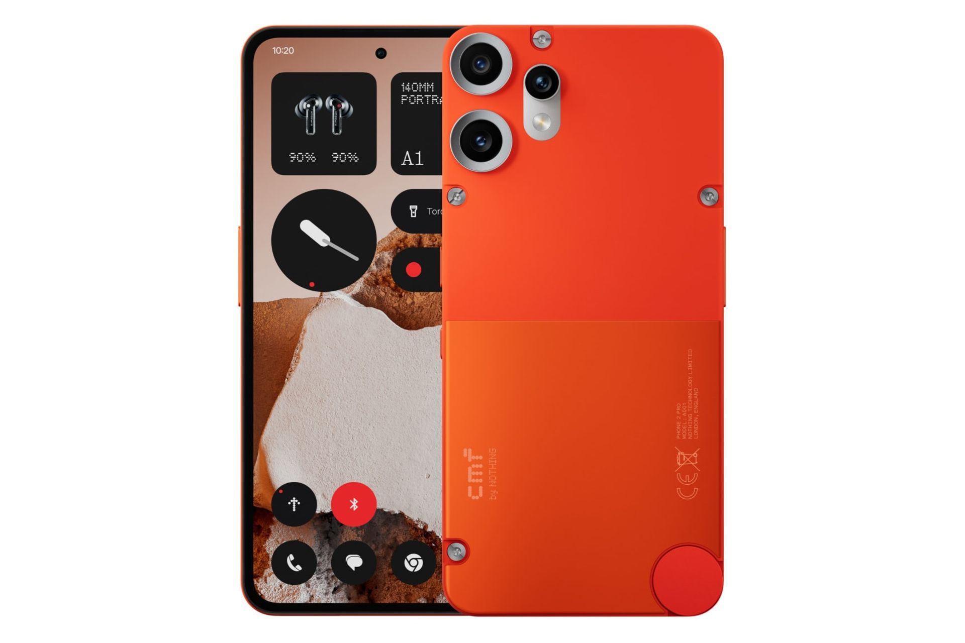 پنل جلو و پشت گوشی موبایل سی ام اف فون 2 پرو نارنجی / CMF Phone 2 Pro