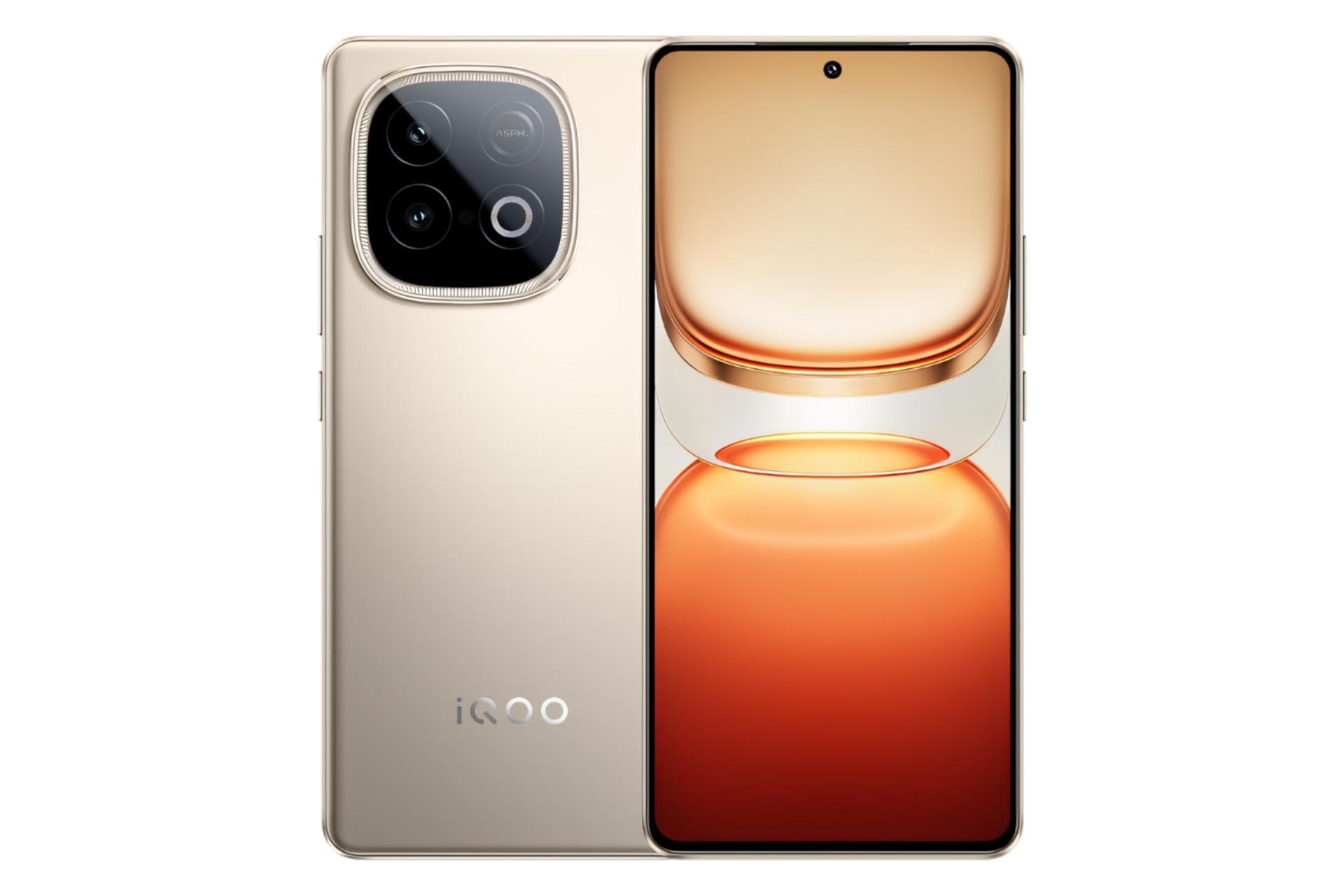 پنل جلو و پشت گوشی موبایل iQOO Z10 توربو پرو ویوو طلایی / vivo iQOO Z10 Turbo Pro