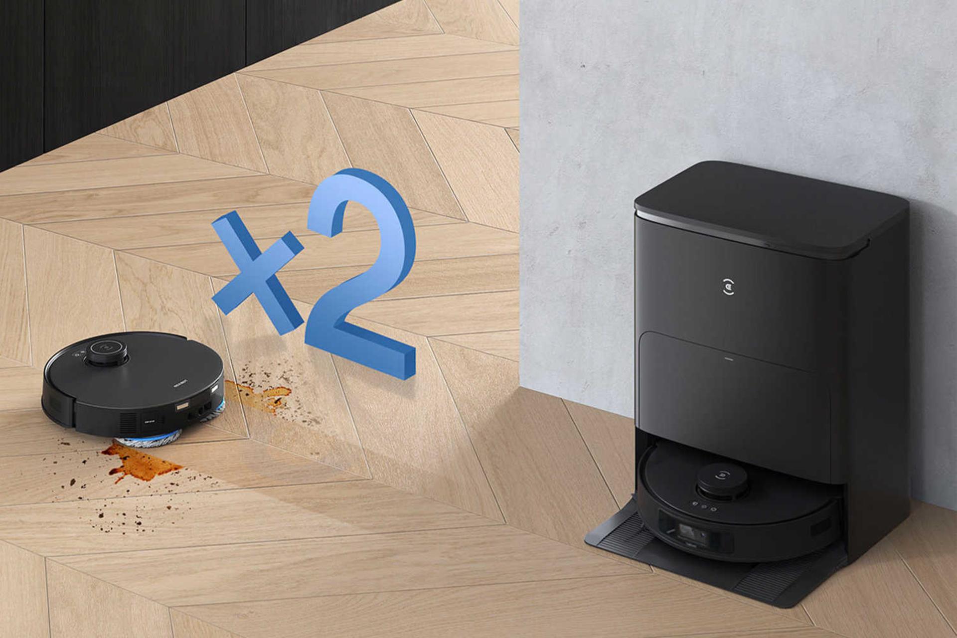 پد تی کشی جارو رباتیک اکووکس DEEBOT T30S PRO