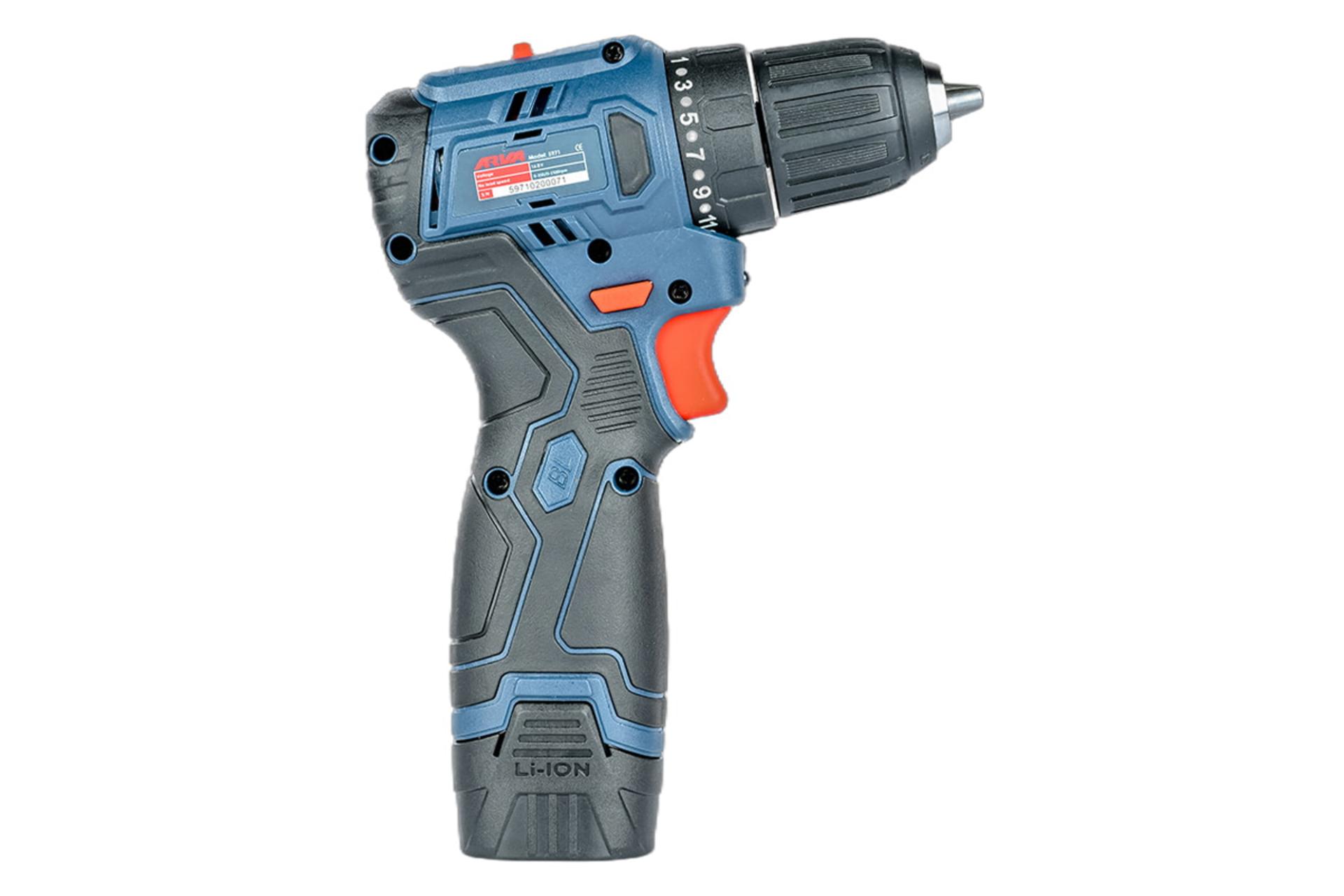 قدرت و توان دریل ساده شارژی آروا 5971