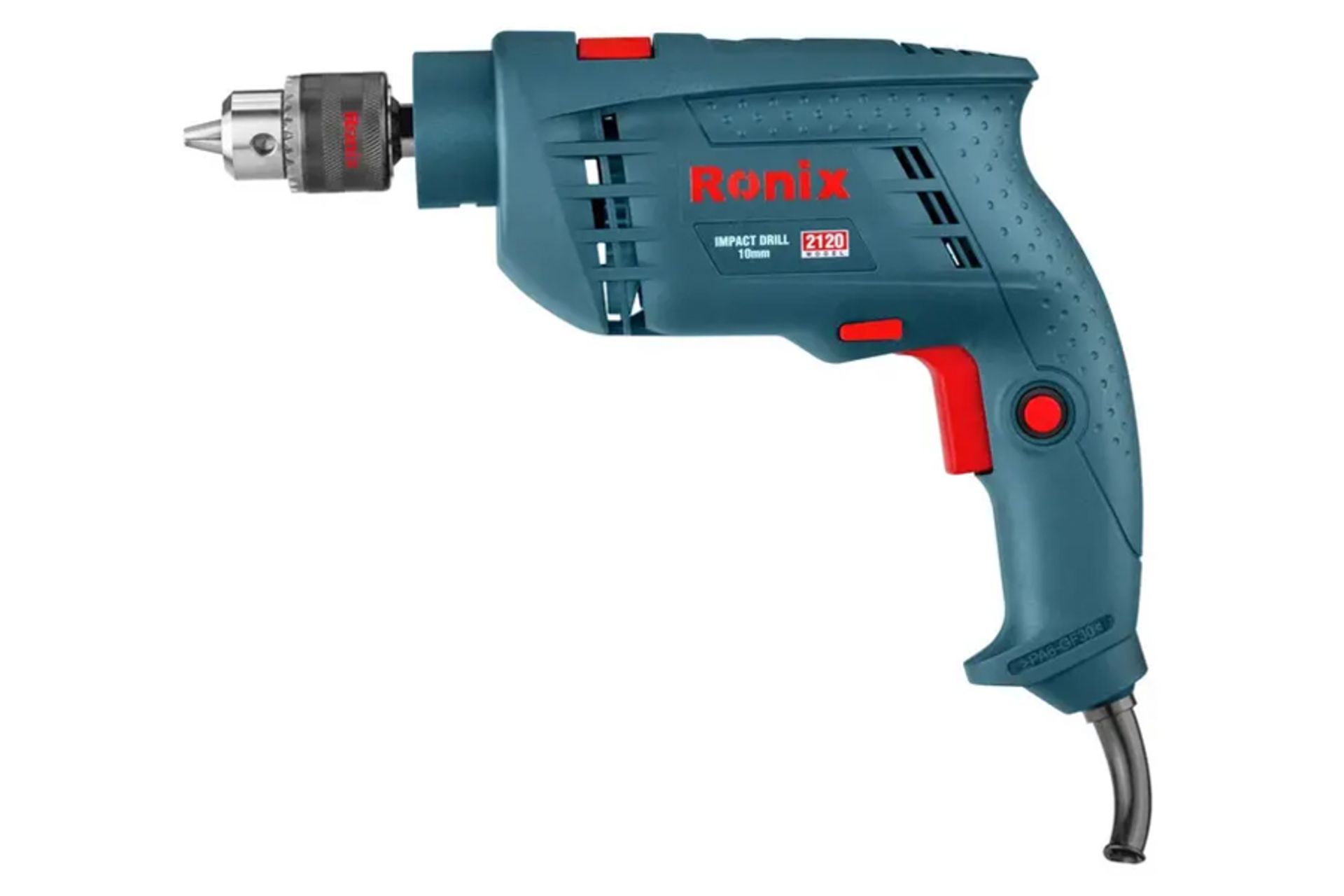 نمای کنار دریل چکشی برقی رونیکس 2120