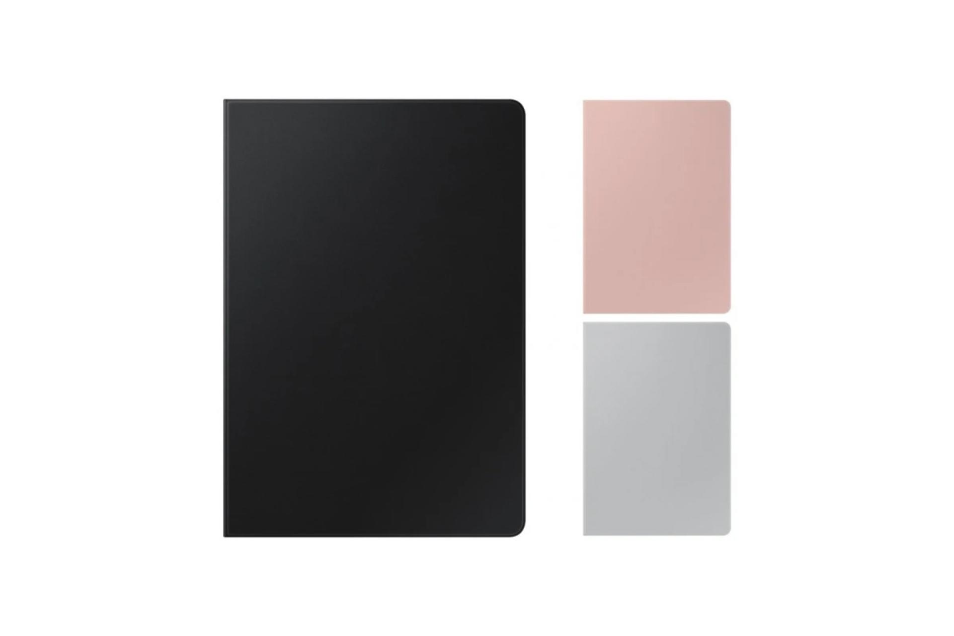 رنگ بندی قاب تبلت کیف کلاسوری سامسونگ مدل Book Cover Keyboard مناسب سامسونگ Galaxy Tab S7