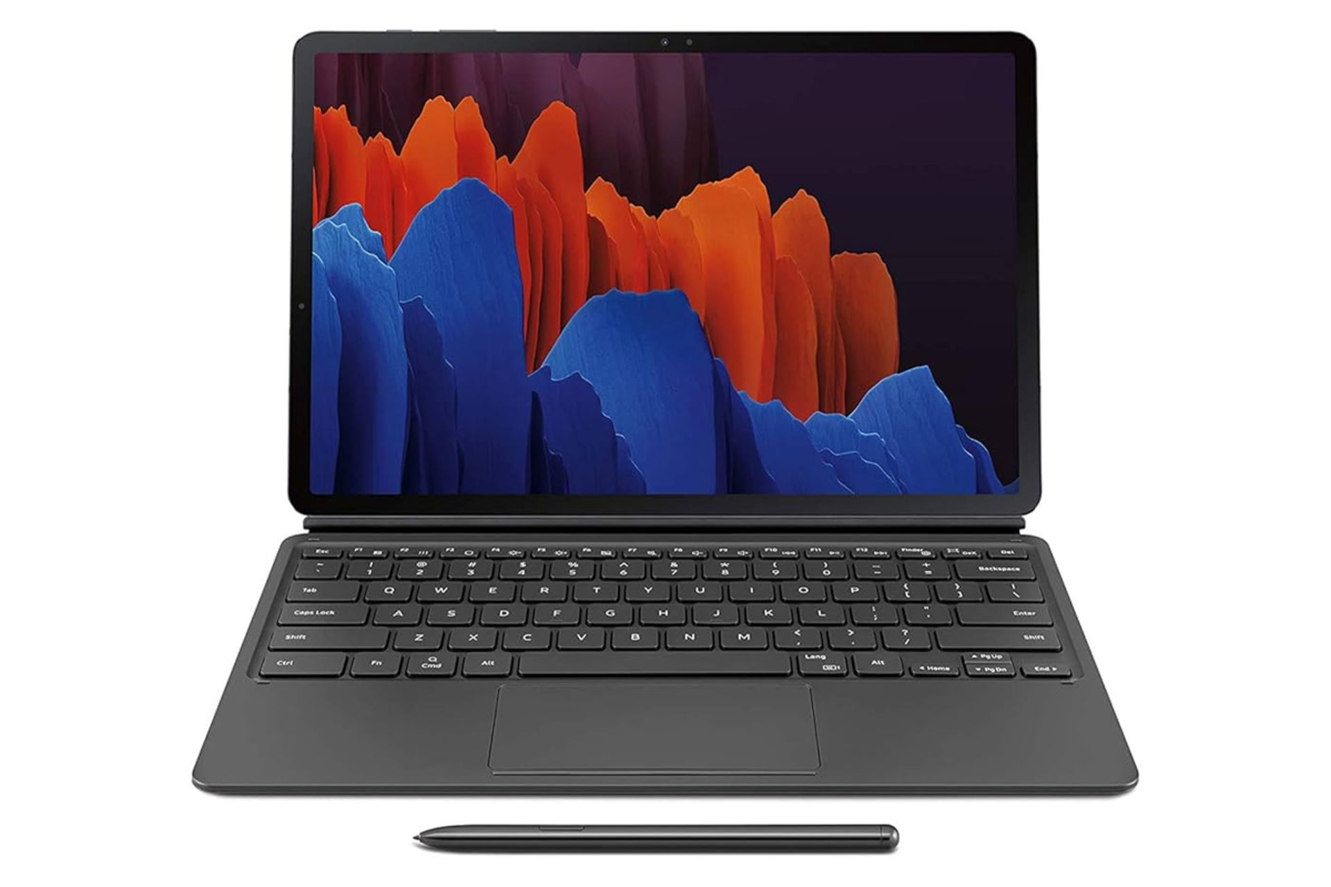 قاب تبلت کیف کلاسوری سامسونگ مدل Book Cover Keyboard مناسب سامسونگ Galaxy Tab S7