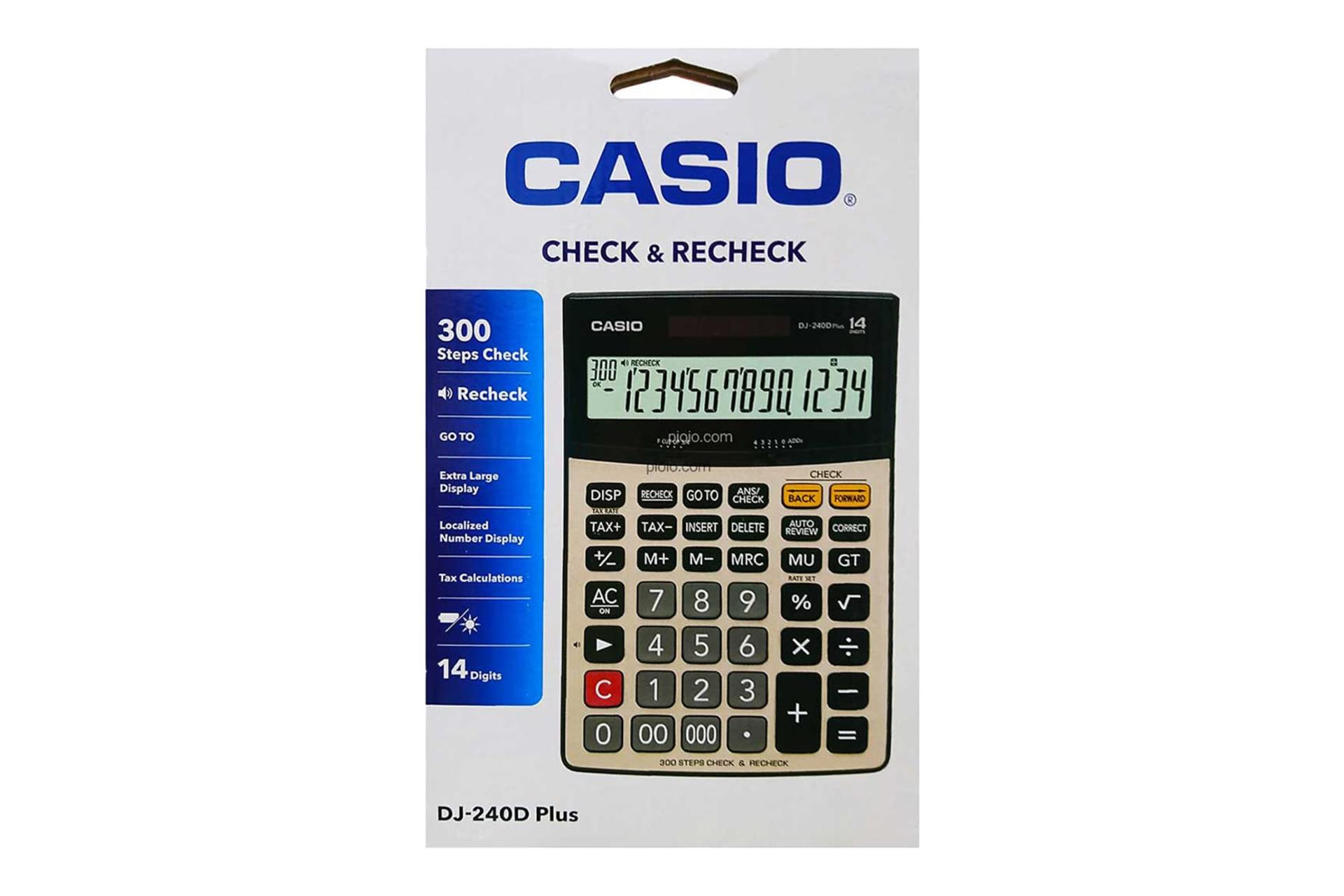 جعبه ماشین حساب کاسیو DJ-240D PLUS