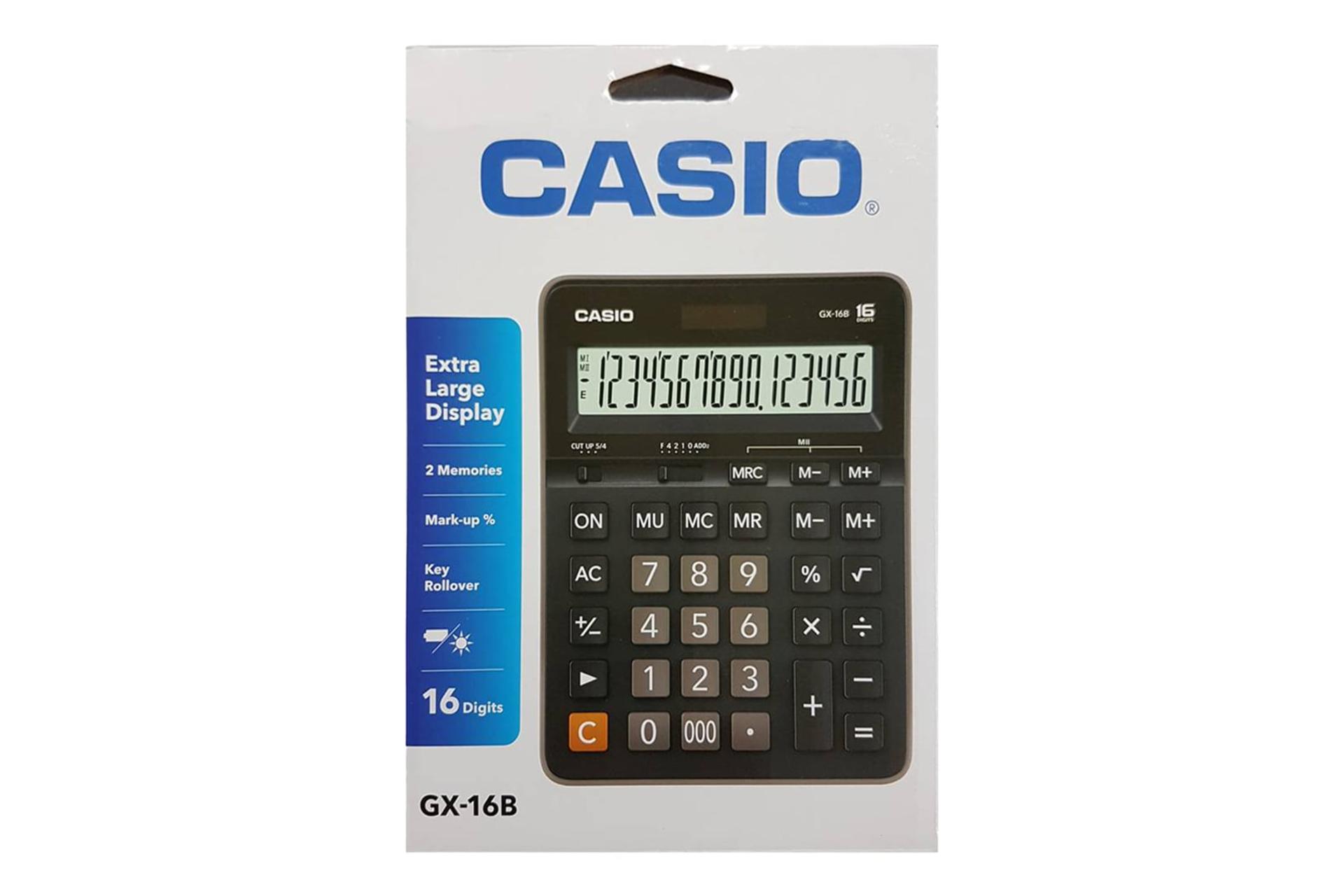 جعبه ماشین حساب کاسیو GX-16B