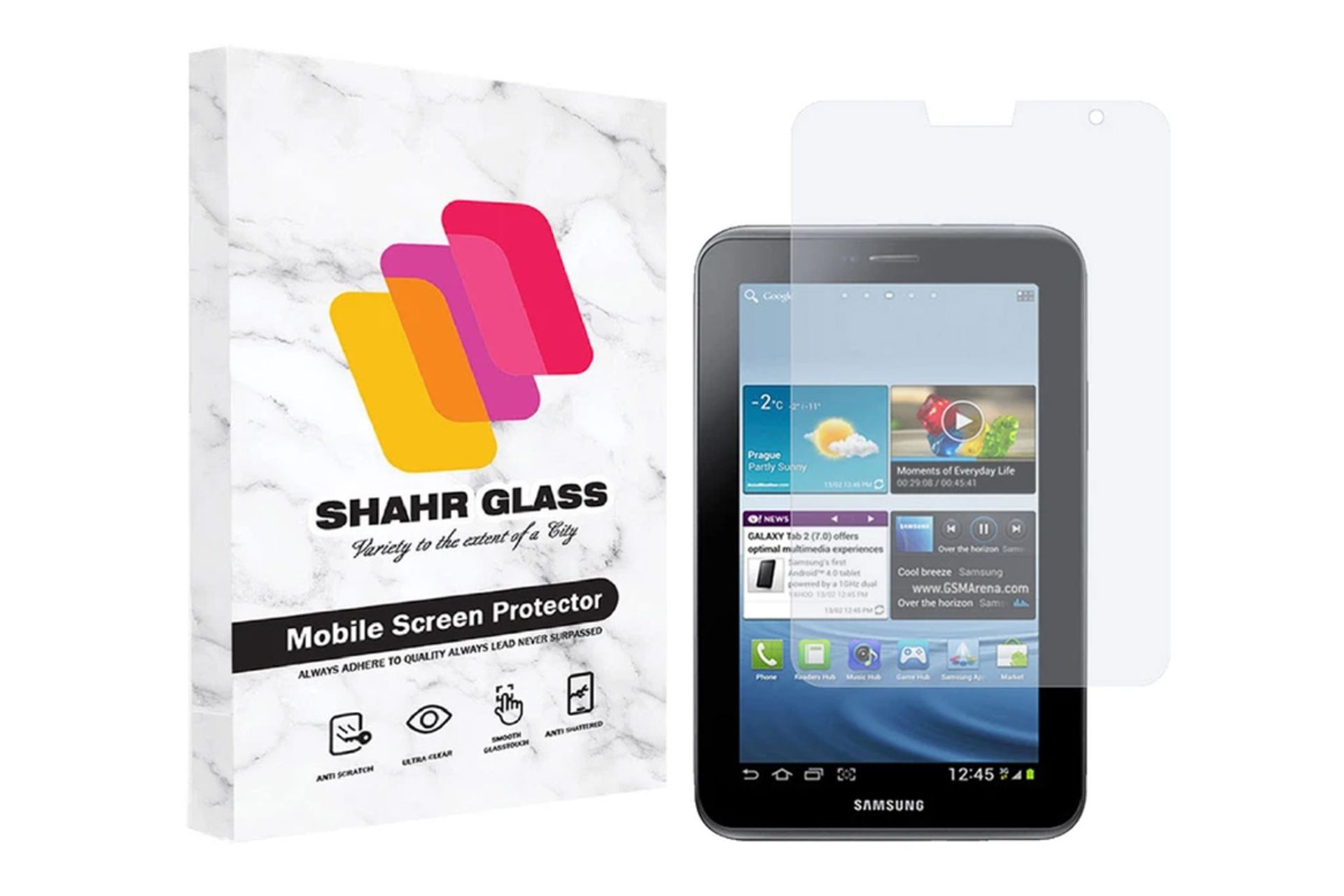 محافظ صفحه نمایش تبلت شهر گلس SHAHR GLASS SMPT1 for Samsung Galaxy Tab 2 7.0