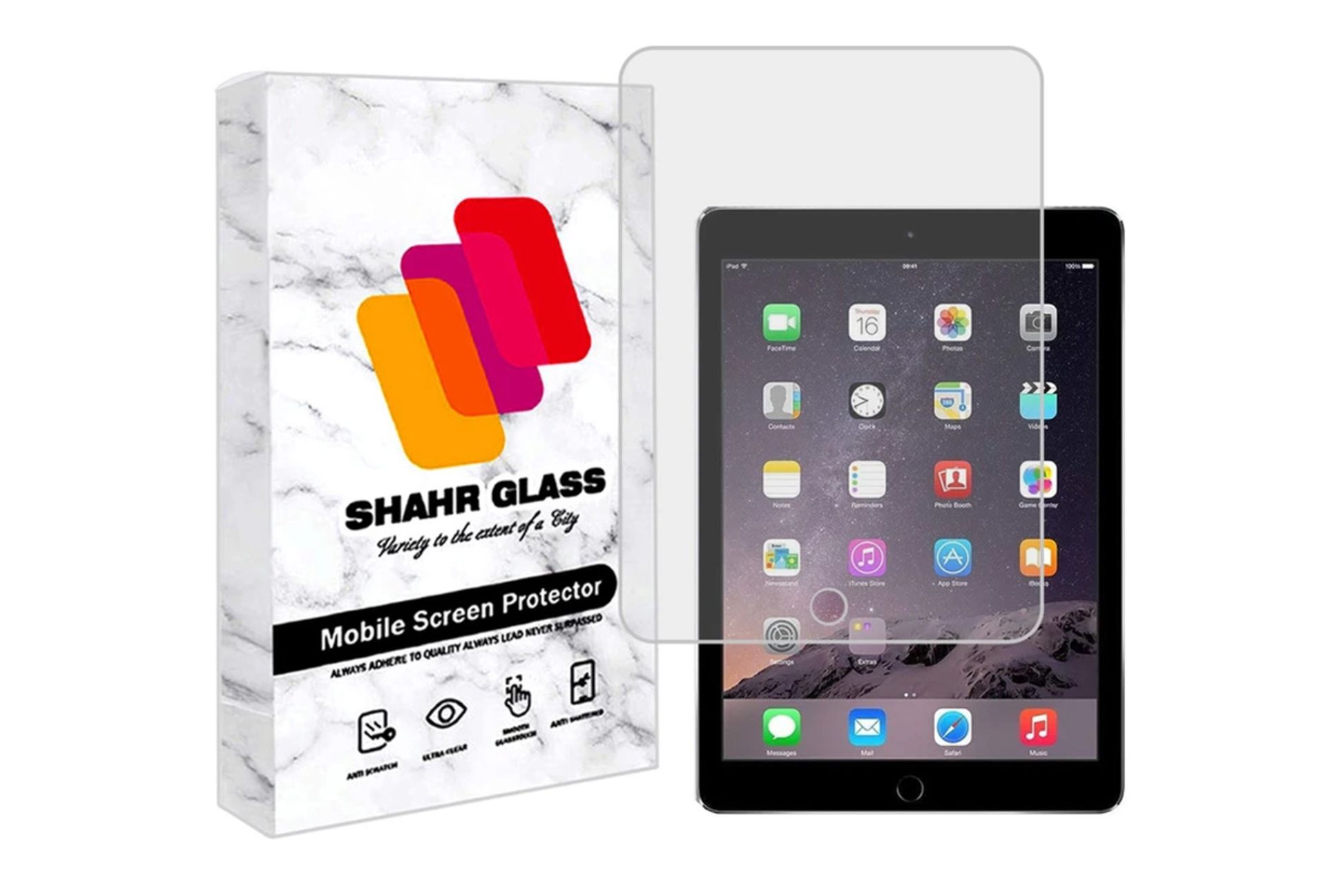 محافظ صفحه نمایش تبلت شهر گلس SHAHR GLASS TS2SHA for Apple iPad 2 Wi-Fi