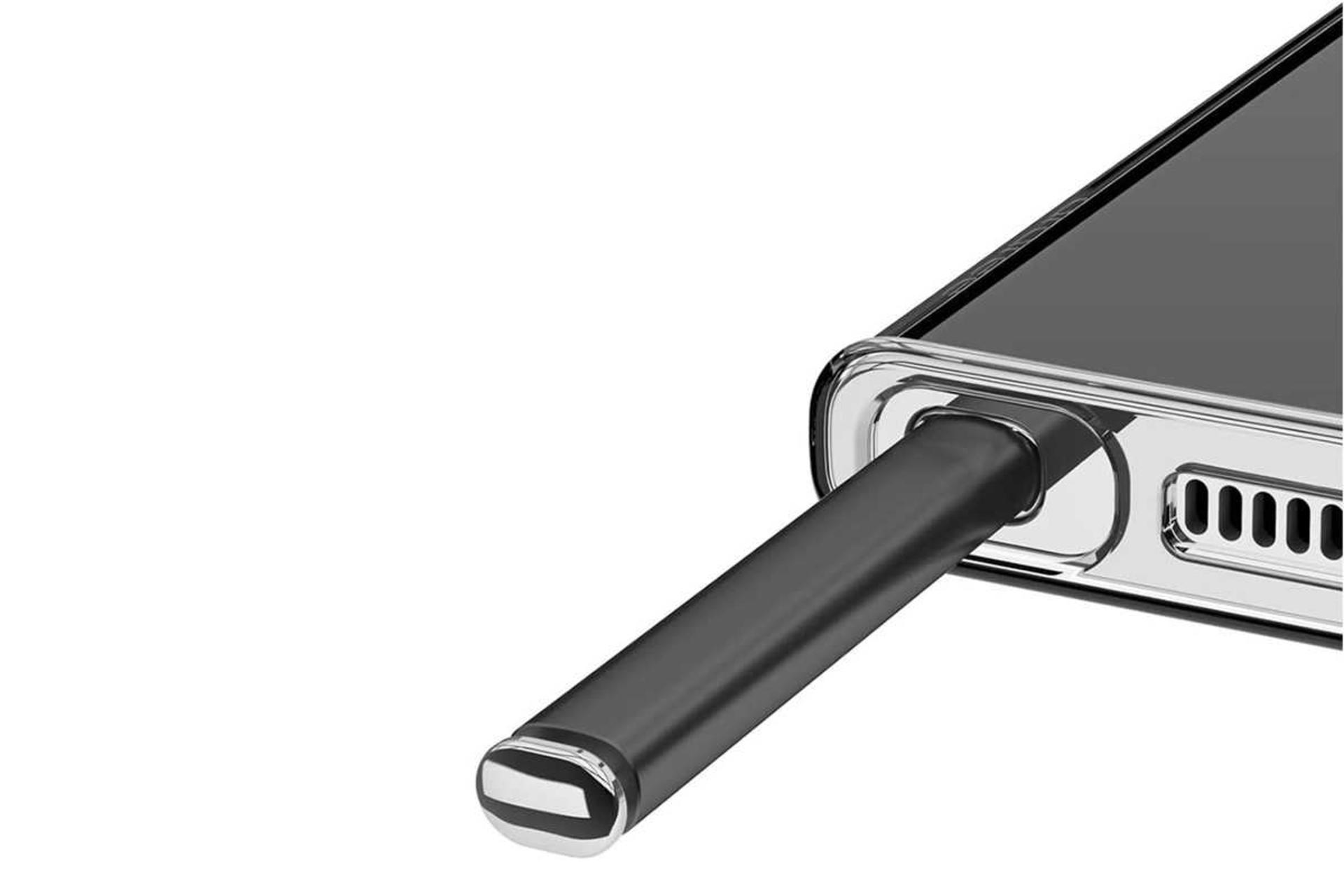 نمای زیرین قاب گوشی آراری مدل Nukin مناسب سامسونگ Galaxy S23 Ultra