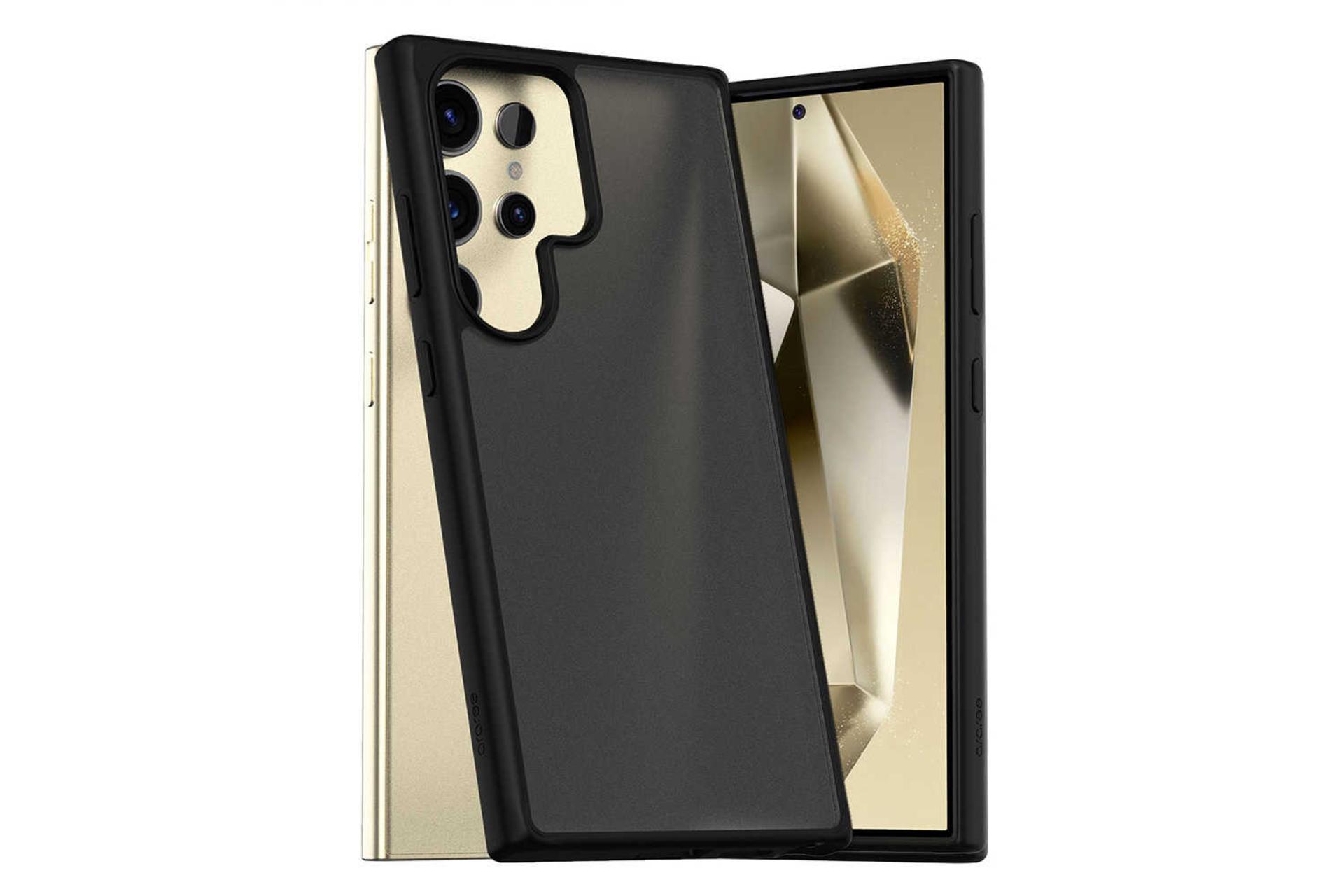 نمای پشت و جلوی قاب گوشی آراری مدل Duple مناسب سامسونگ Galaxy S24 Ultra