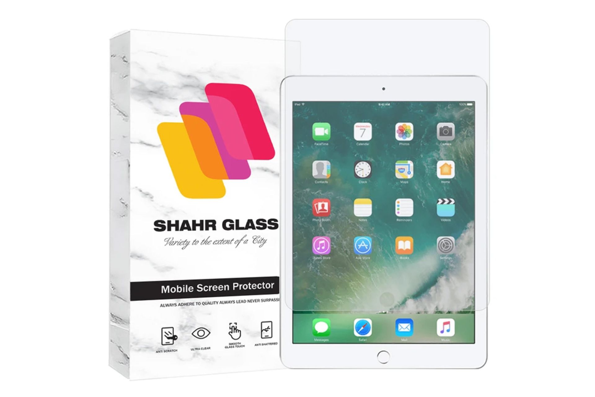 محافظ صفحه نمایش تبلت شهر گلس SHAHR GLASS TABSHS10 for Apple iPad 9.7 2018