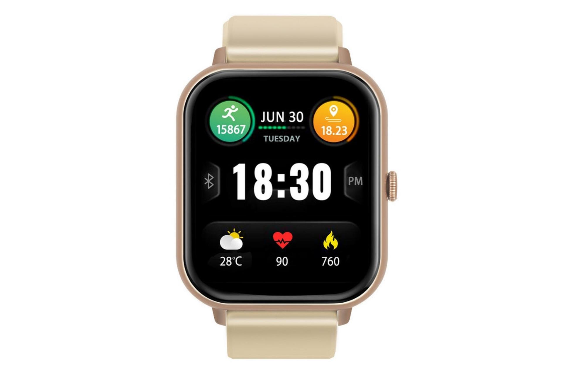 ساعت هوشمند پرومیت Promate XWatch-C18 طلایی