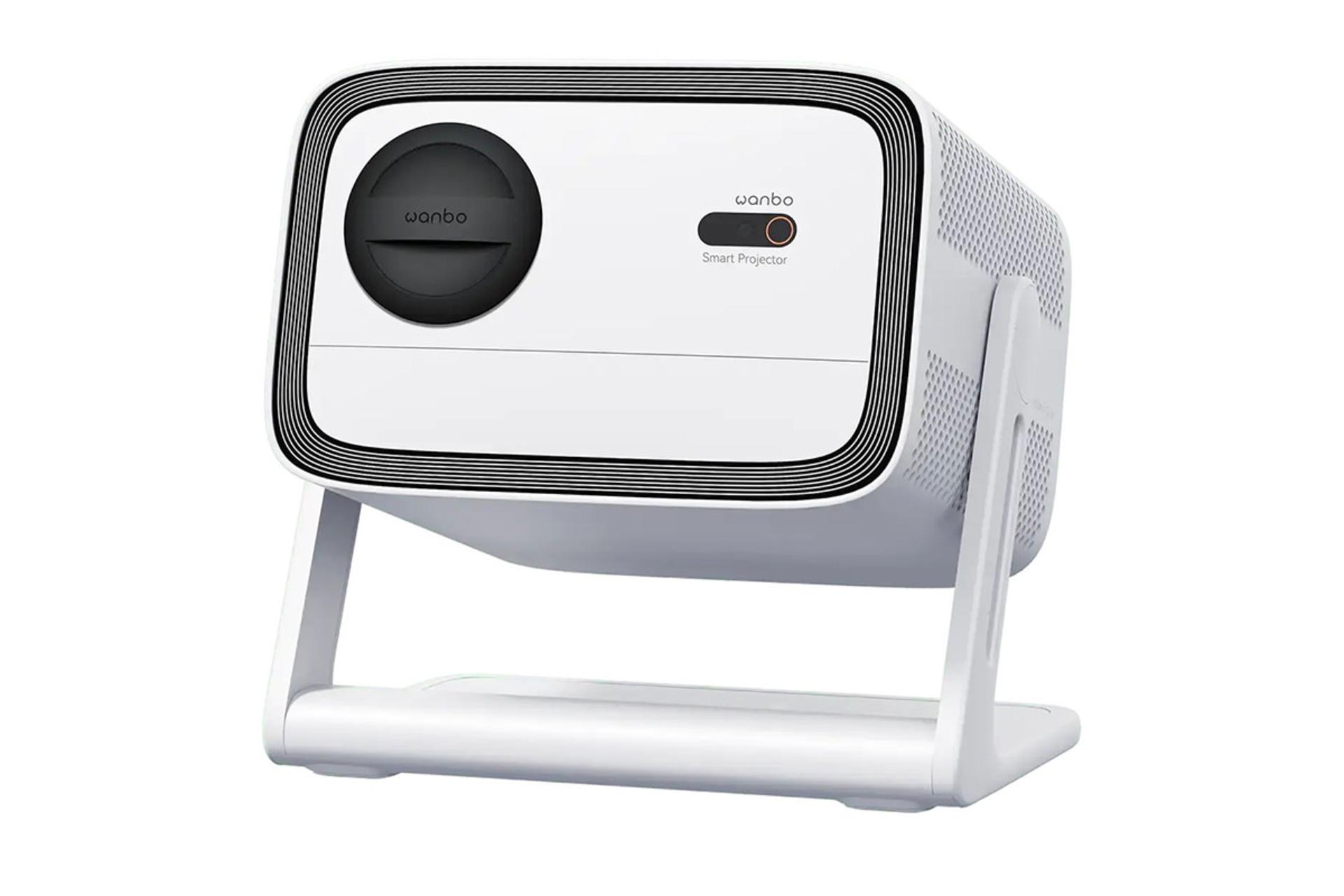 ویدیو پروژکتور شیائومی ونبو Xiaomi WANBO Vali 1 نمای جلو با پوشش لنز