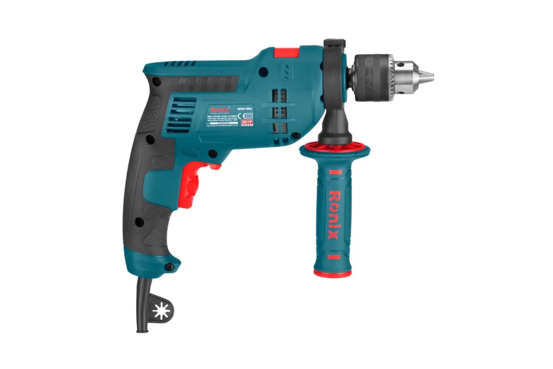 نمای کنار دریل چکشی برقی رونیکس 2211P