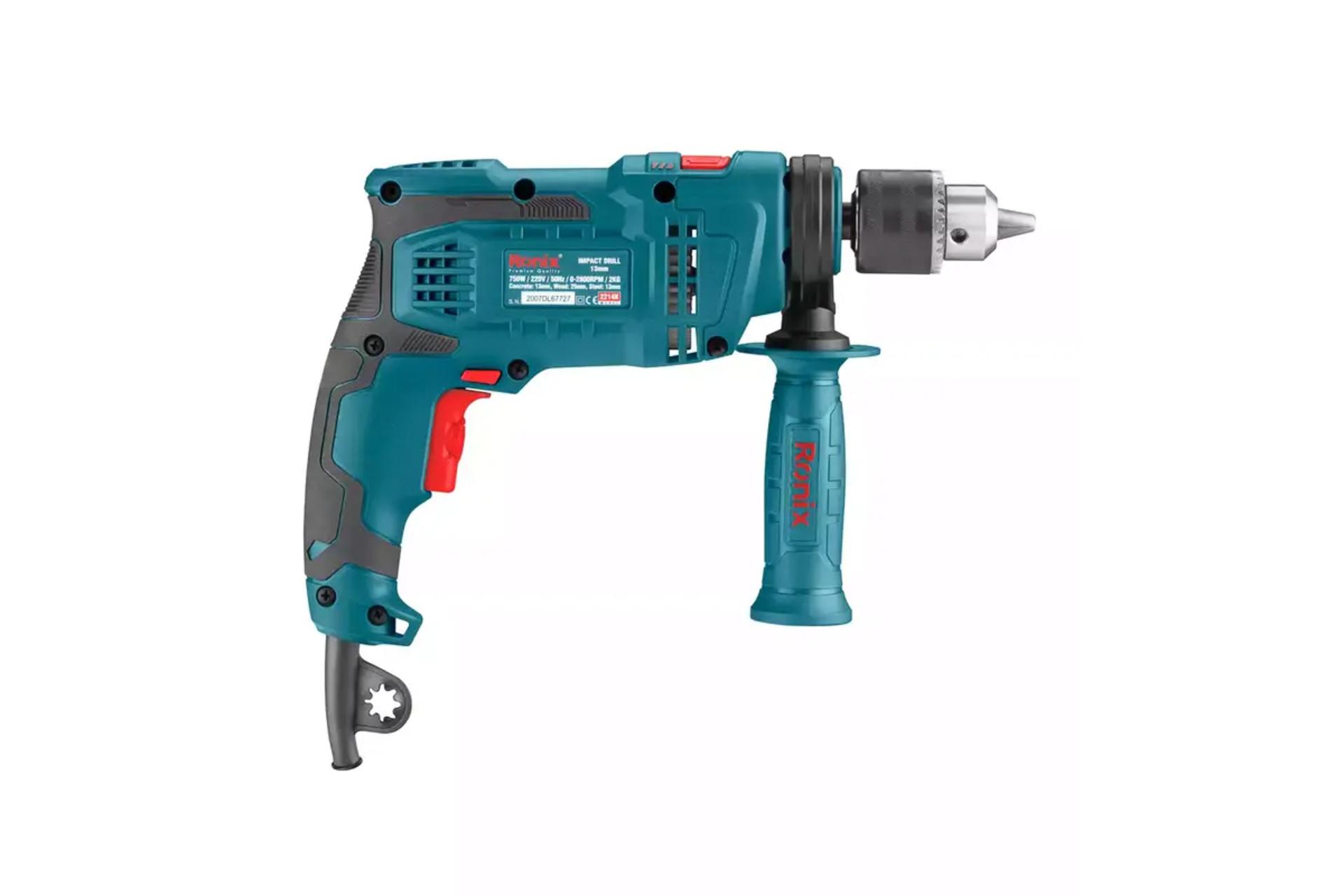 نمای کنار دریل چکشی برقی رونیکس 2214K