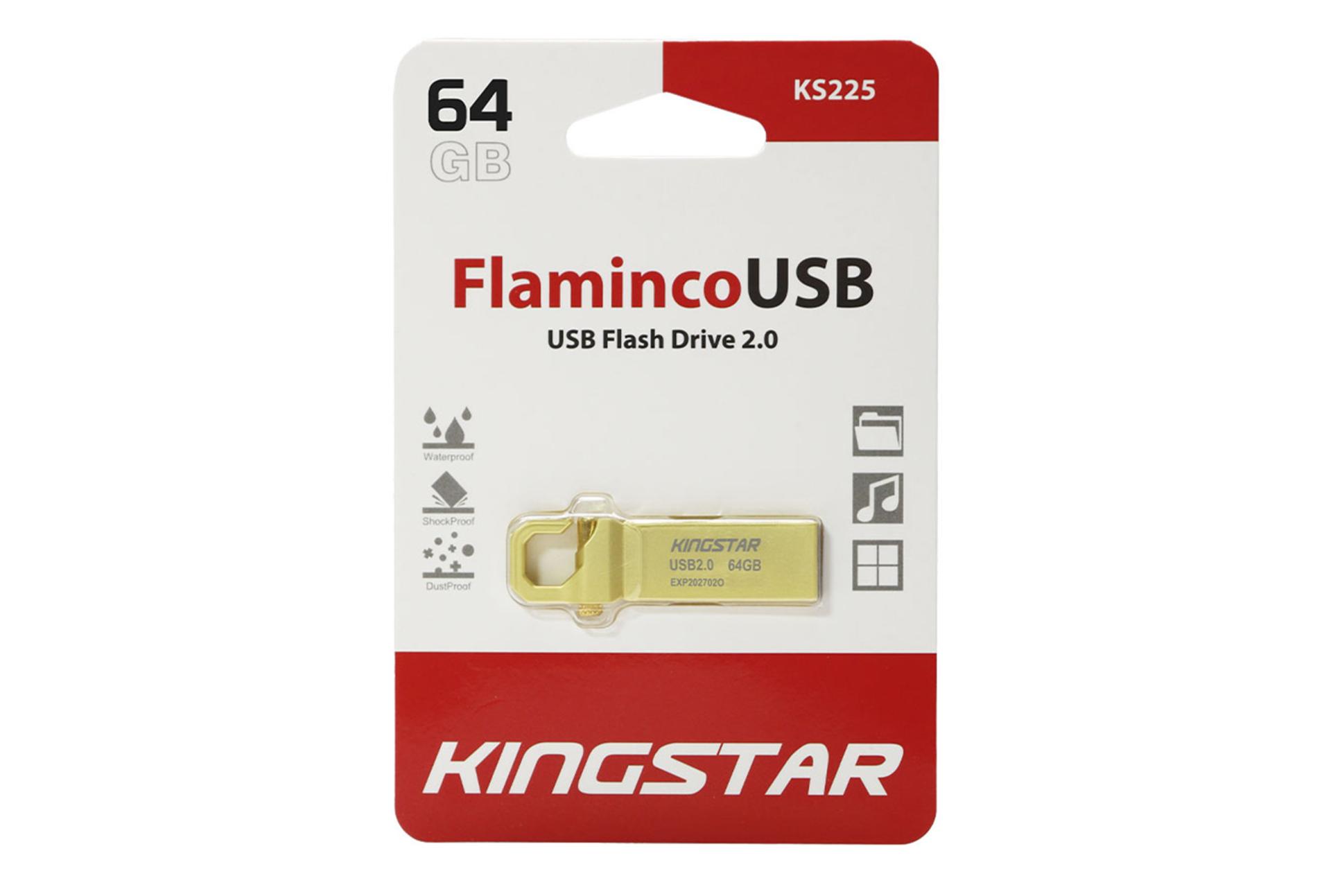 جعبه فلش مموری کینگ‌ استار Kingstar FlamincoUSB KS225 64GB USB 2.0
