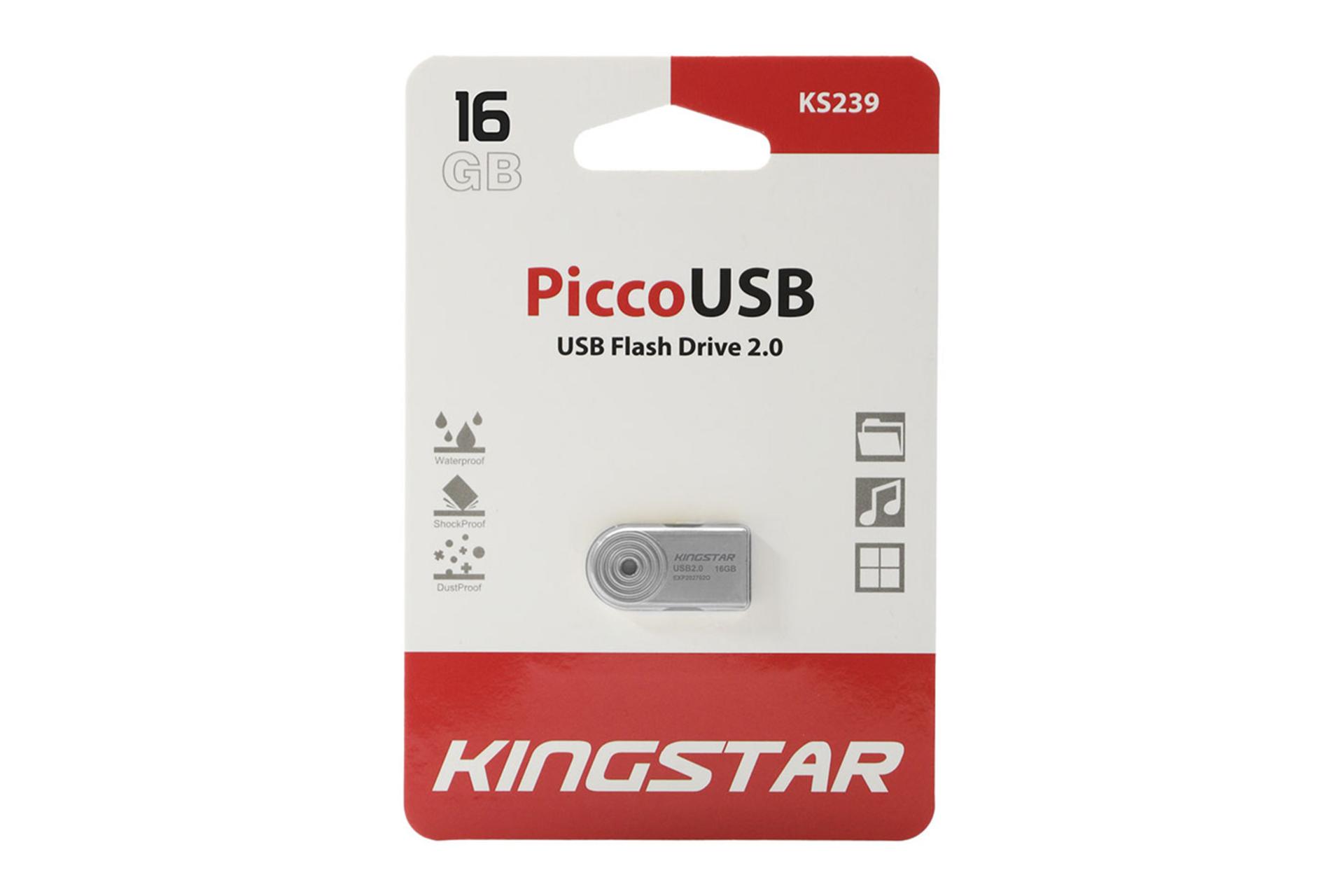 جعبه فلش مموری کینگ‌ استار Kingstar PiccoUSB KS239 16GB USB 2.0