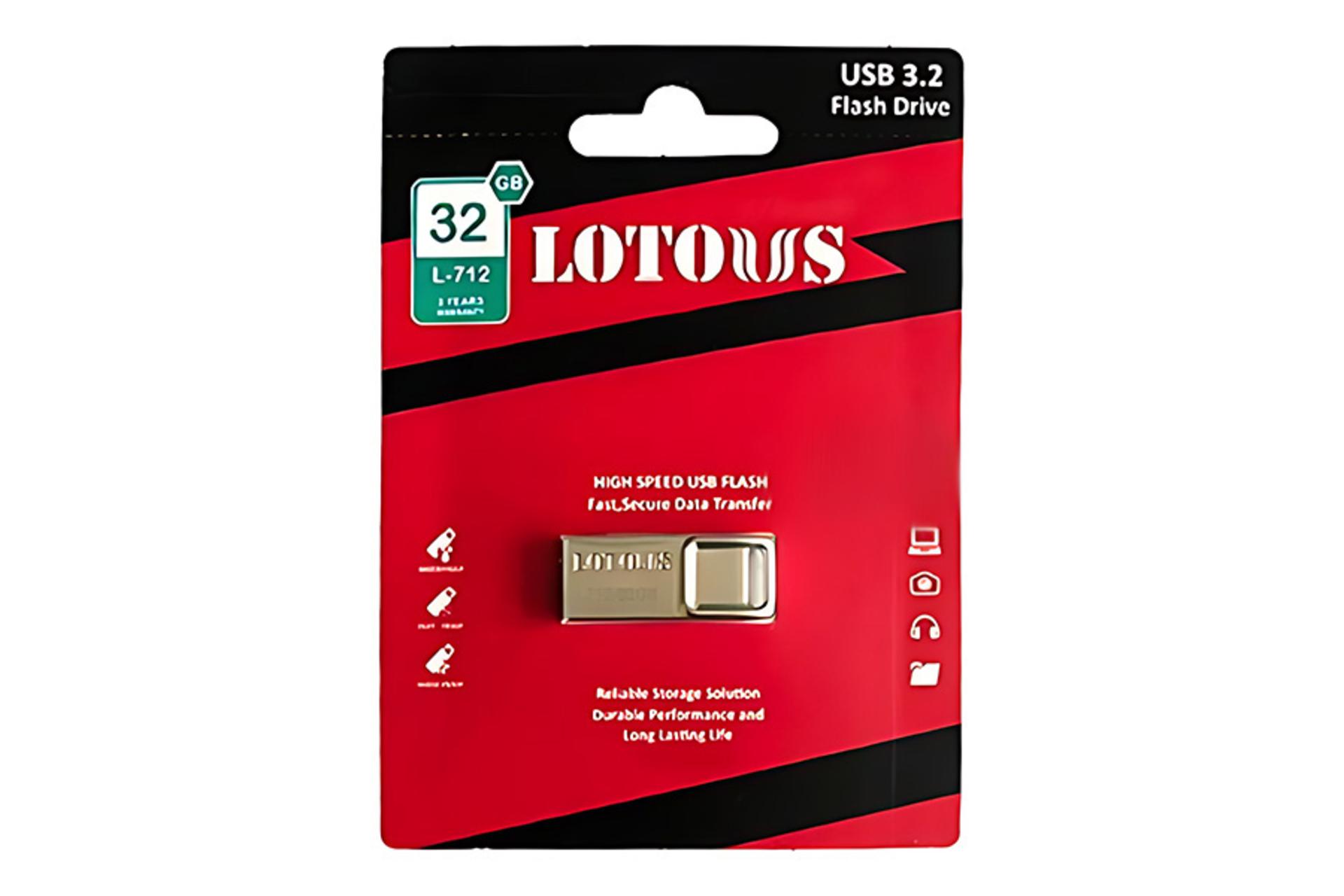 جعبه فلش مموری لوتوس Lotous L-712 32GB USB 3.2