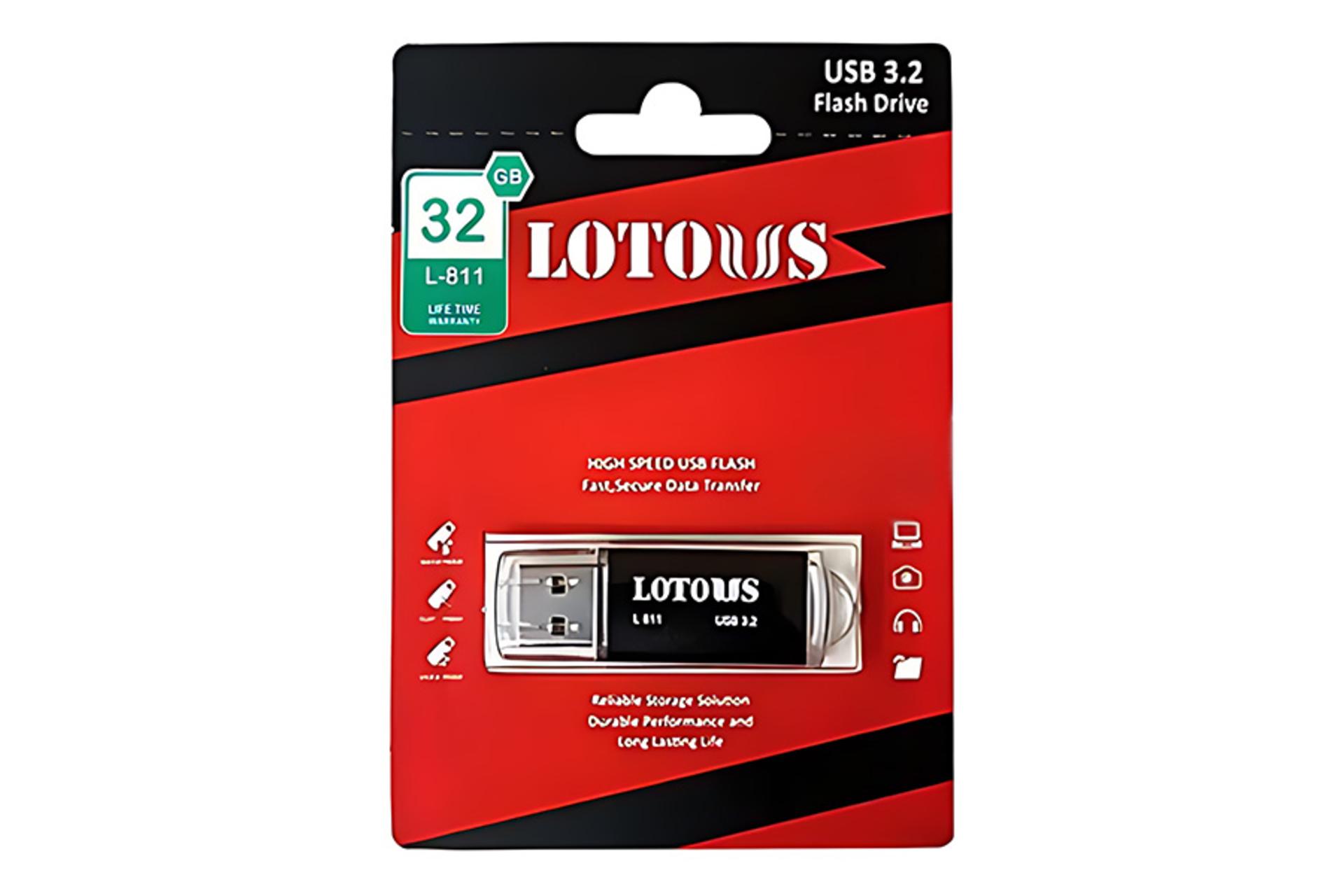 جعبه فلش مموری لوتوس Lotous L-811 32GB USB 3.2
