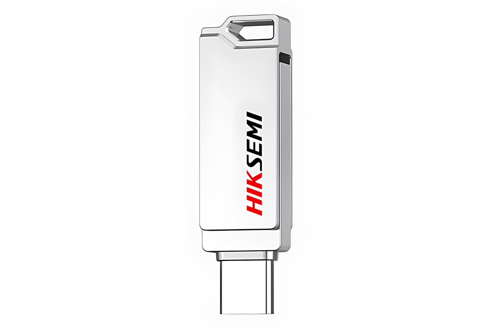 کانکتور USB Type-C فلش مموری هایک سمی HIKSEMI HS-USB-E327C 64G U3 Silver 64GB USB 3.2