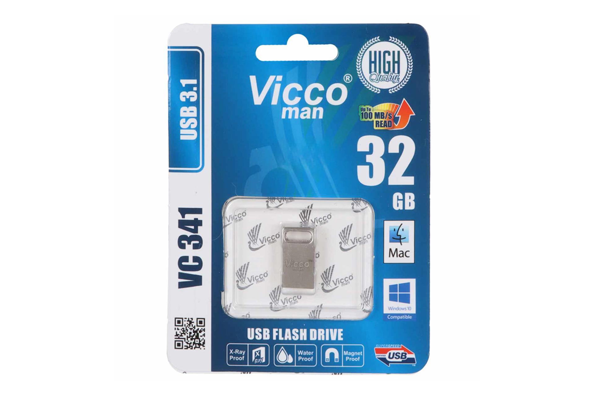 جعبه فلش مموری ویکومن Viccoman VC341 32GB USB 3.1