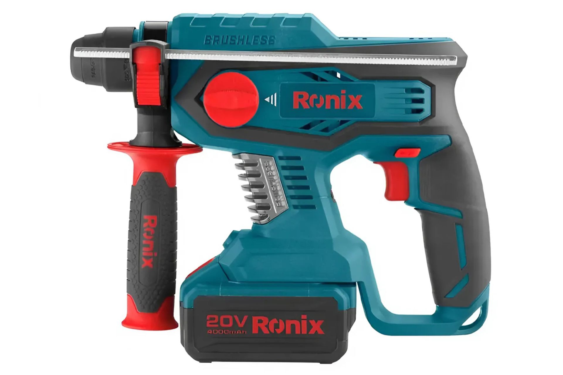 نمای کنار دریل بتن کن شارژی رونیکس 8910