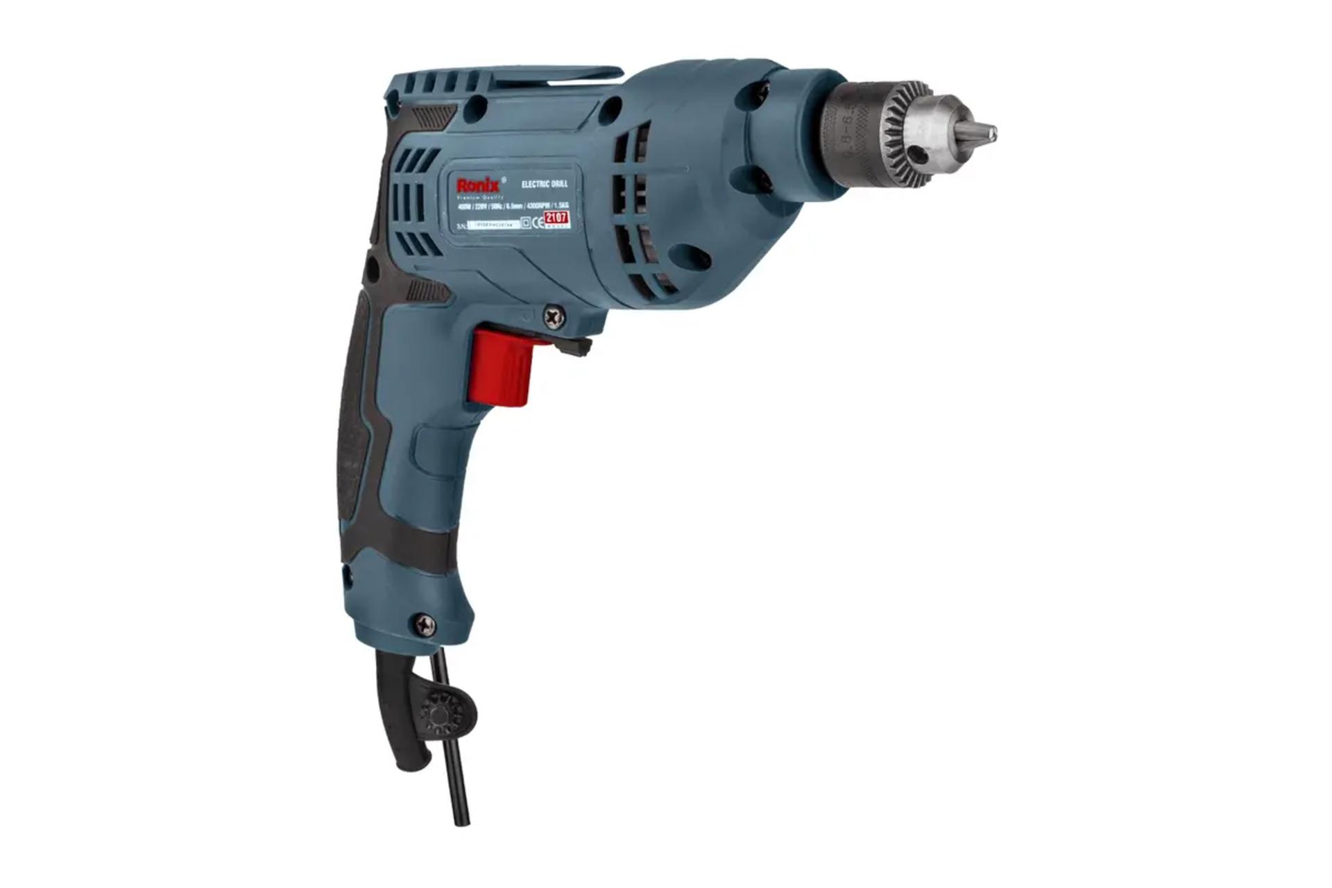 ابعاد و اندازه دریل ساده برقی رونیکس 2107