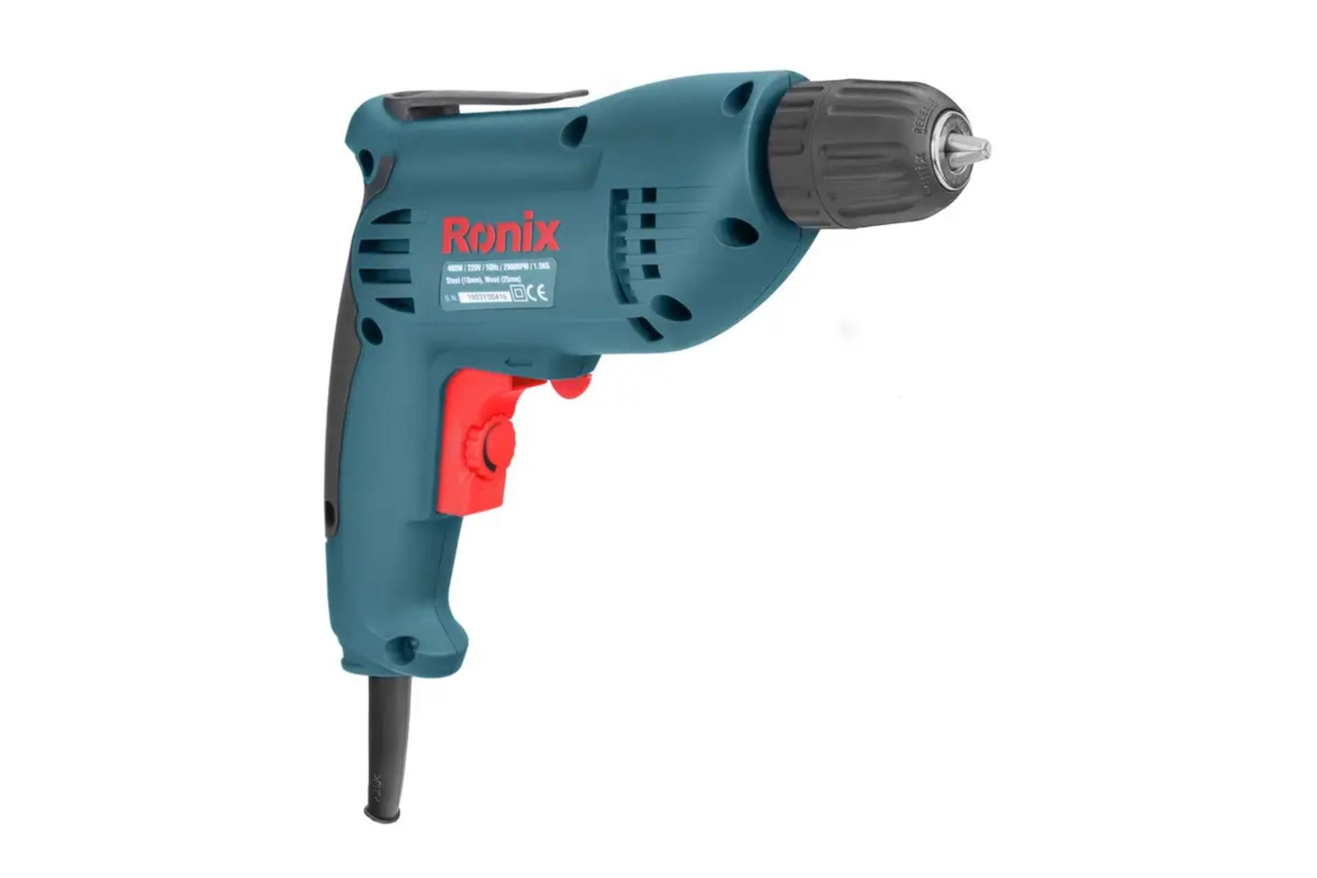 ابعاد و اندازه دریل ساده برقی رونیکس 2110