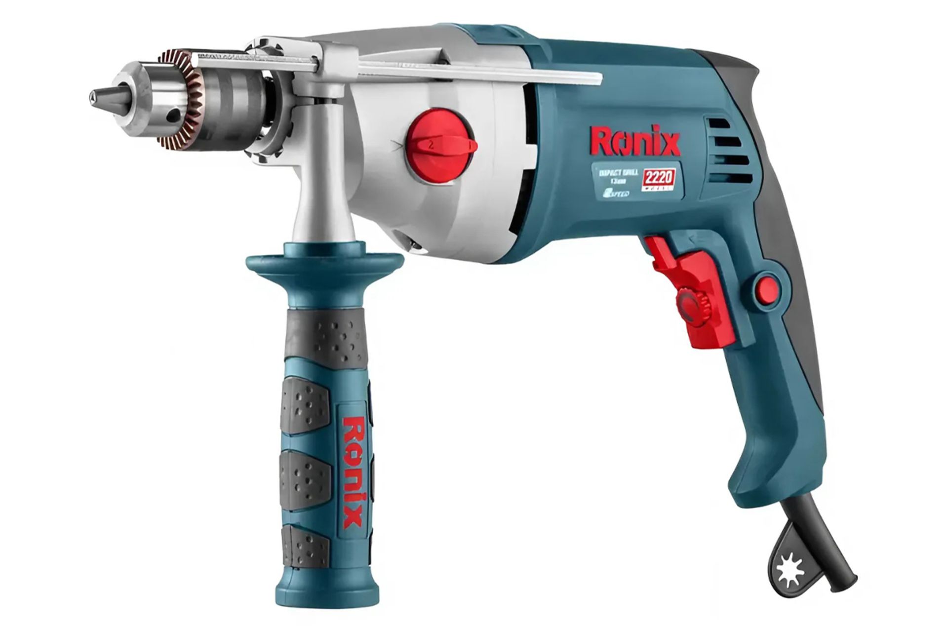نمای کنار دریل چکشی برقی رونیکس 2220